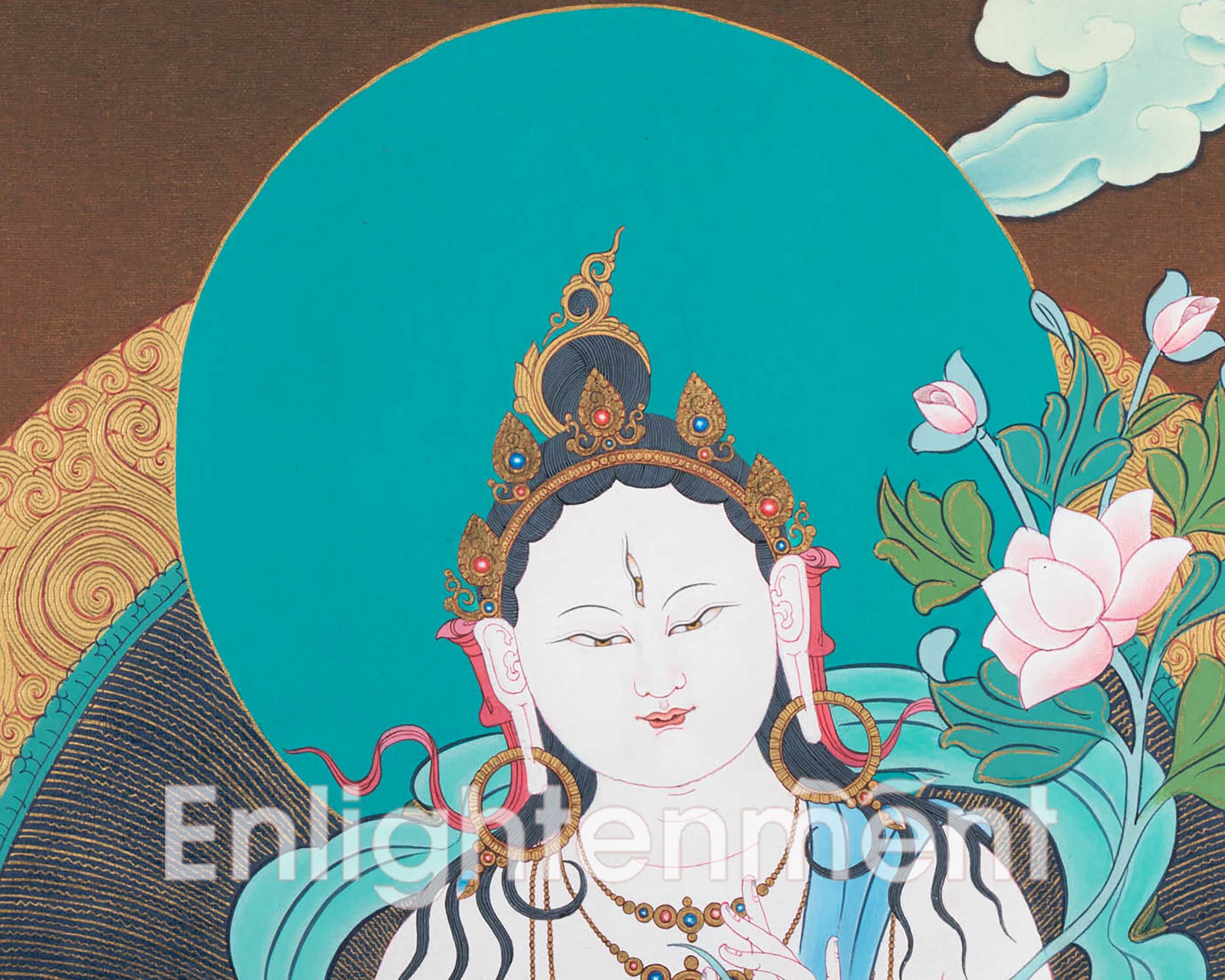 The White Tara Thangka | Goddess of Compassion | Enlightened Grace