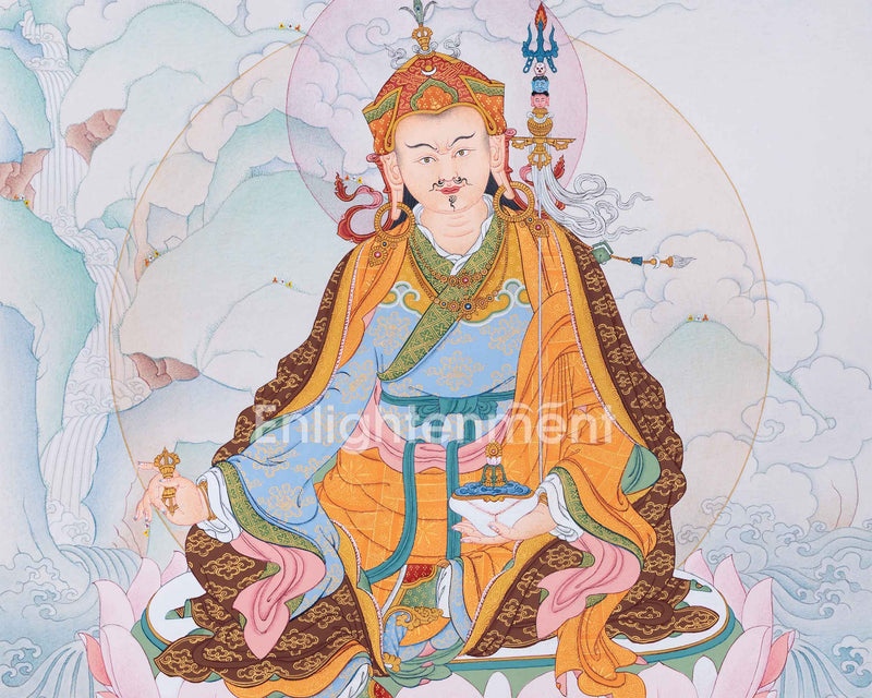 Maha Padmasambhava Thangka | Guru Rinpoche, The Lotus Born Master | Semi-Wrathful Deity