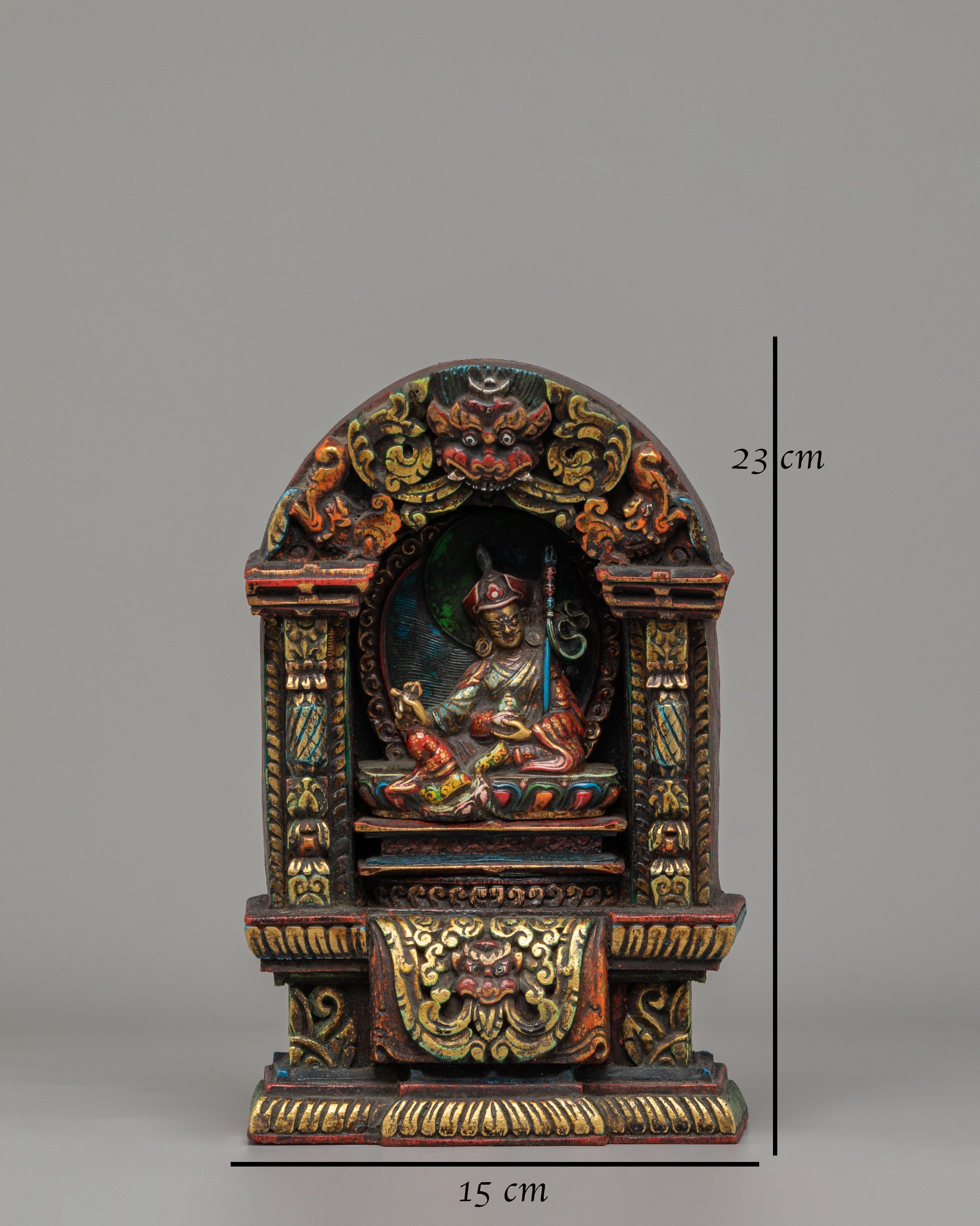 Sacred Padmasambhava Handcrafted Statue | Guru Rinpoche Buddhist Altar Art