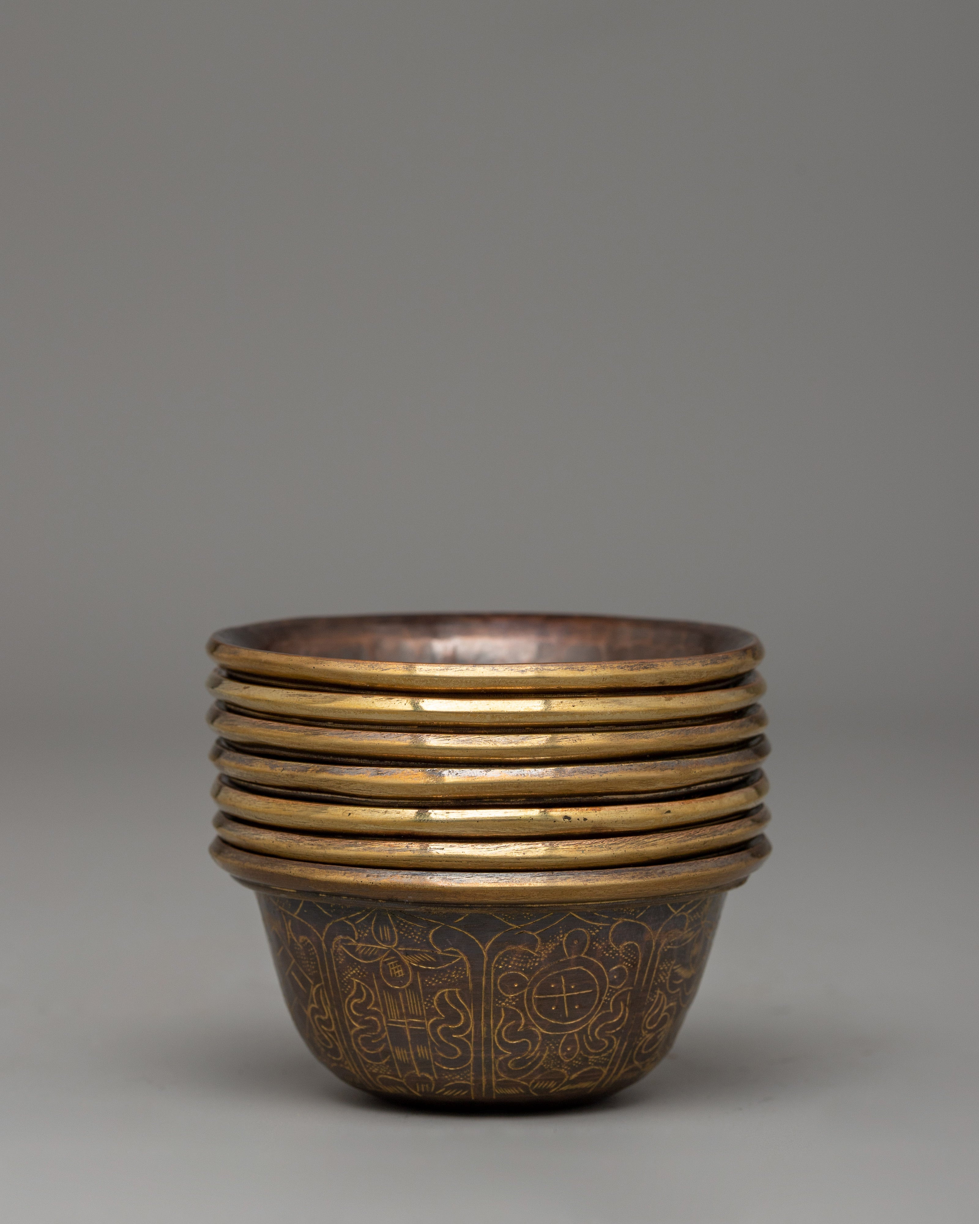 Offering Water Bowl Set | Puja Accessories for Shrine & Meditation