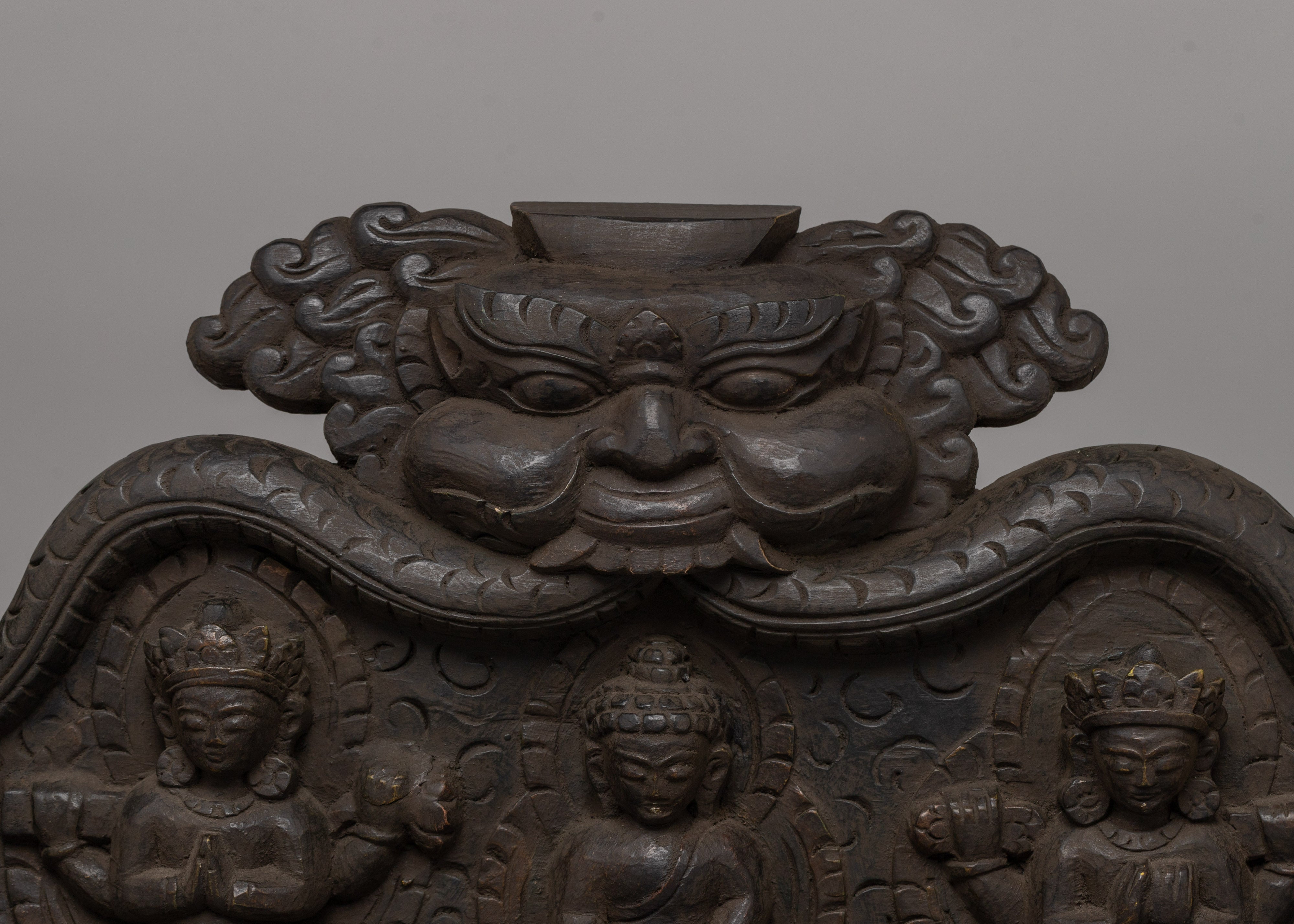 Wooden Door Frame | Temple-Style Carved Deco