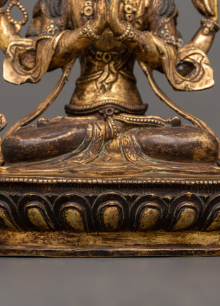 Chenrezig Bodhisattva Figurine | Compassion and Wisdom Craft