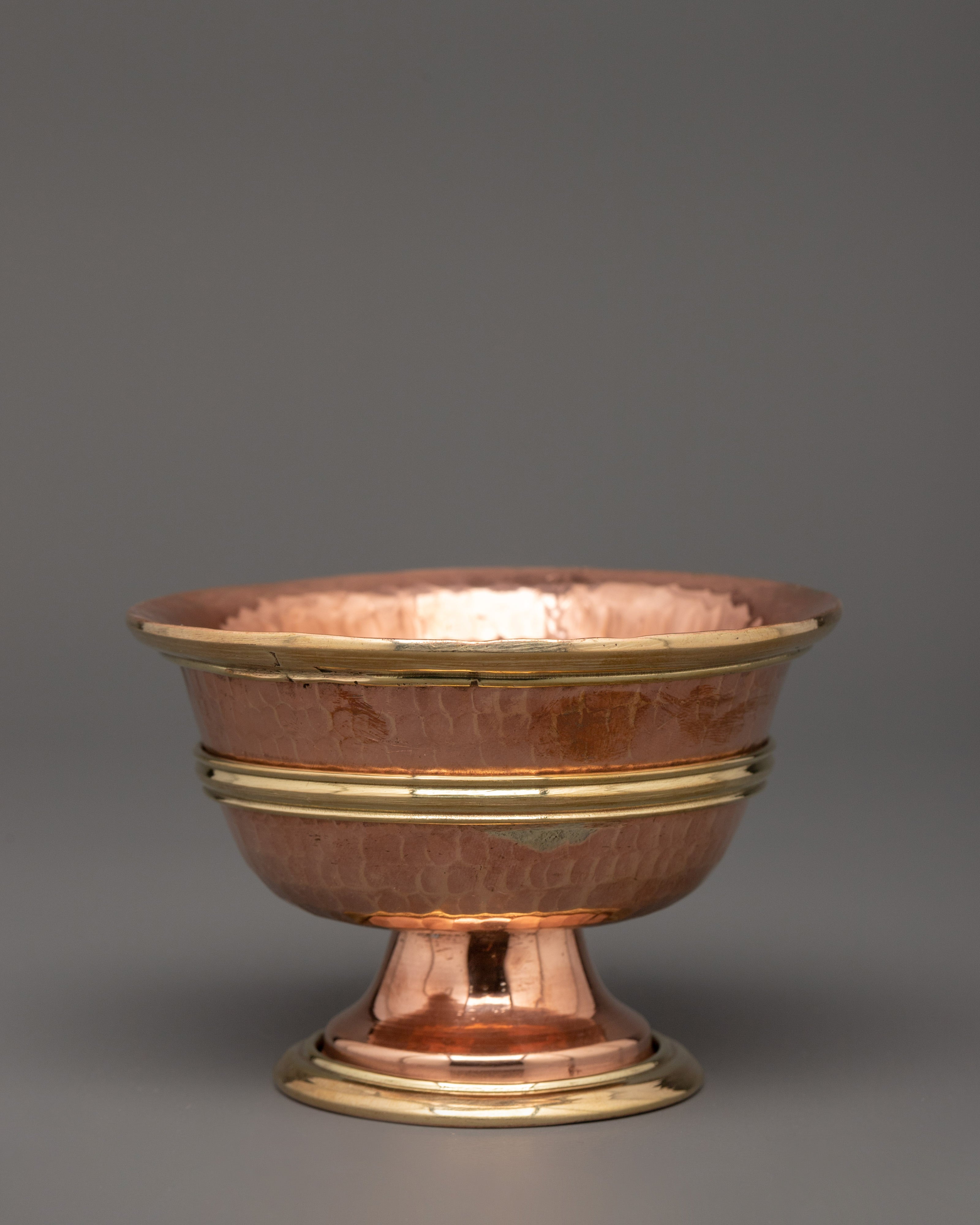Sacred Offering Water Bowl Set | Copper Puja Vessels for Meditation & Altar Rituals