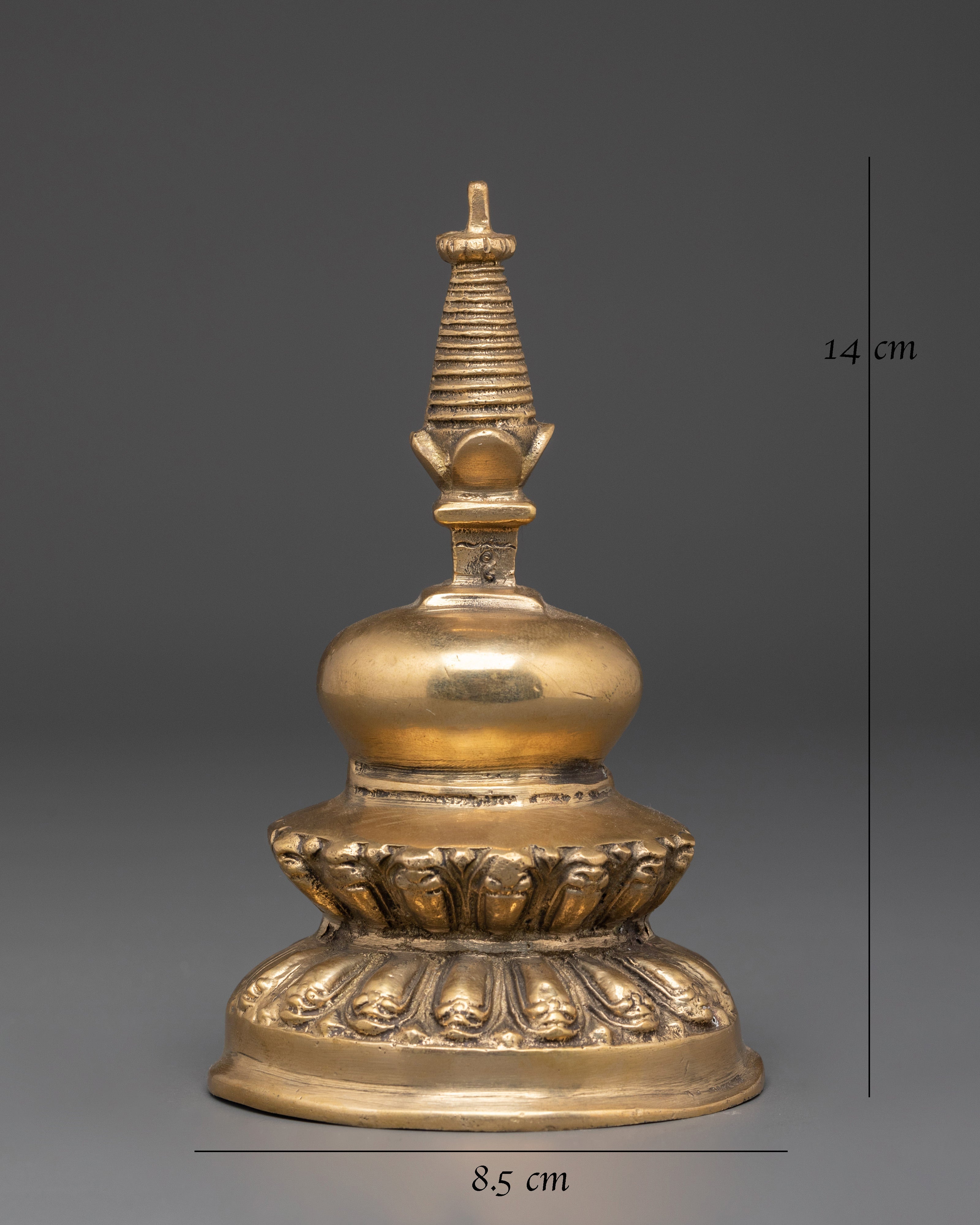 Handcrafted Himalayan Buddhist Stupa | Sacred Tibetan Sculpture for Spiritual Practice