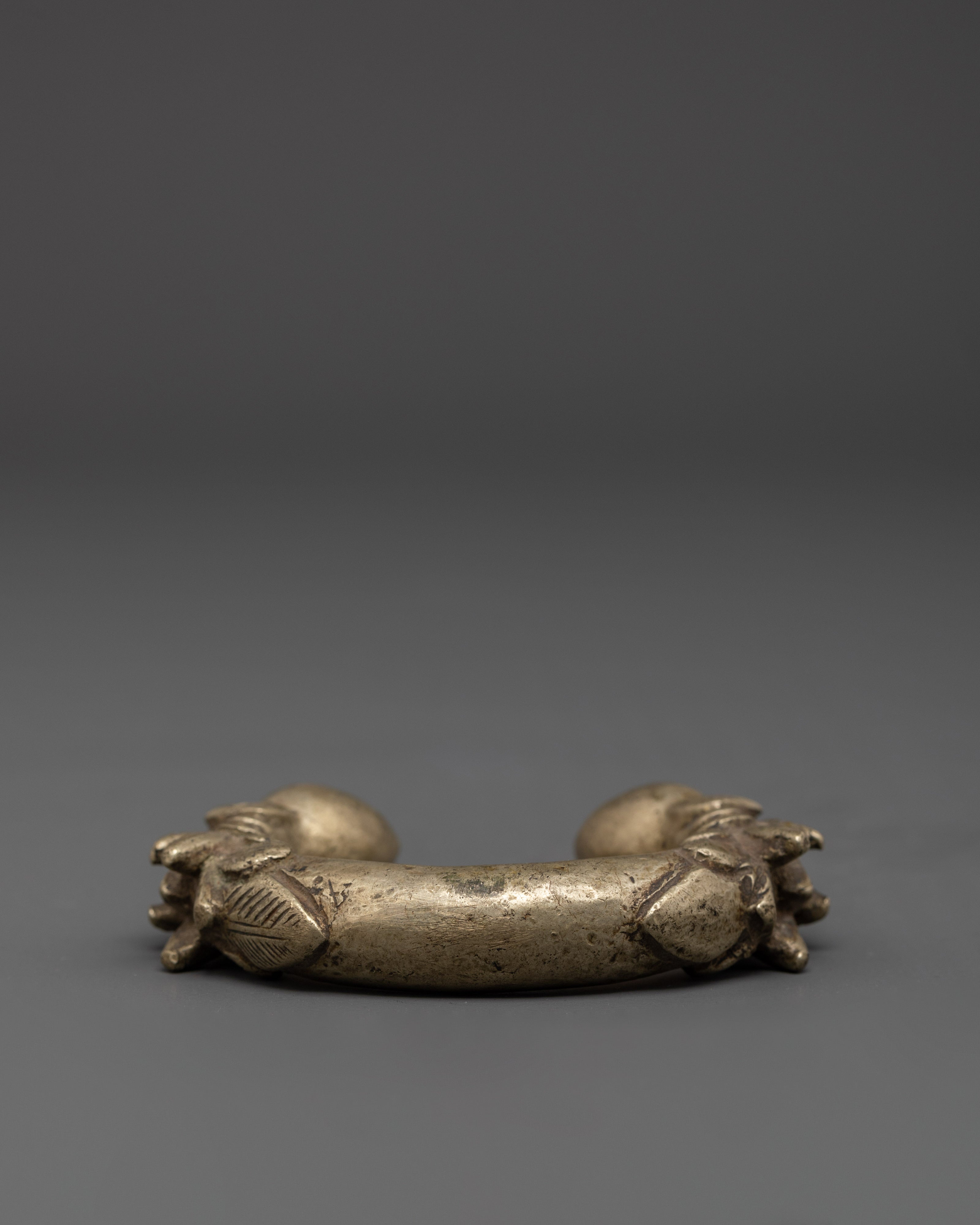 Silver Plated Copper Cuff Bracelet | Handcrafted Tribal Jewelry