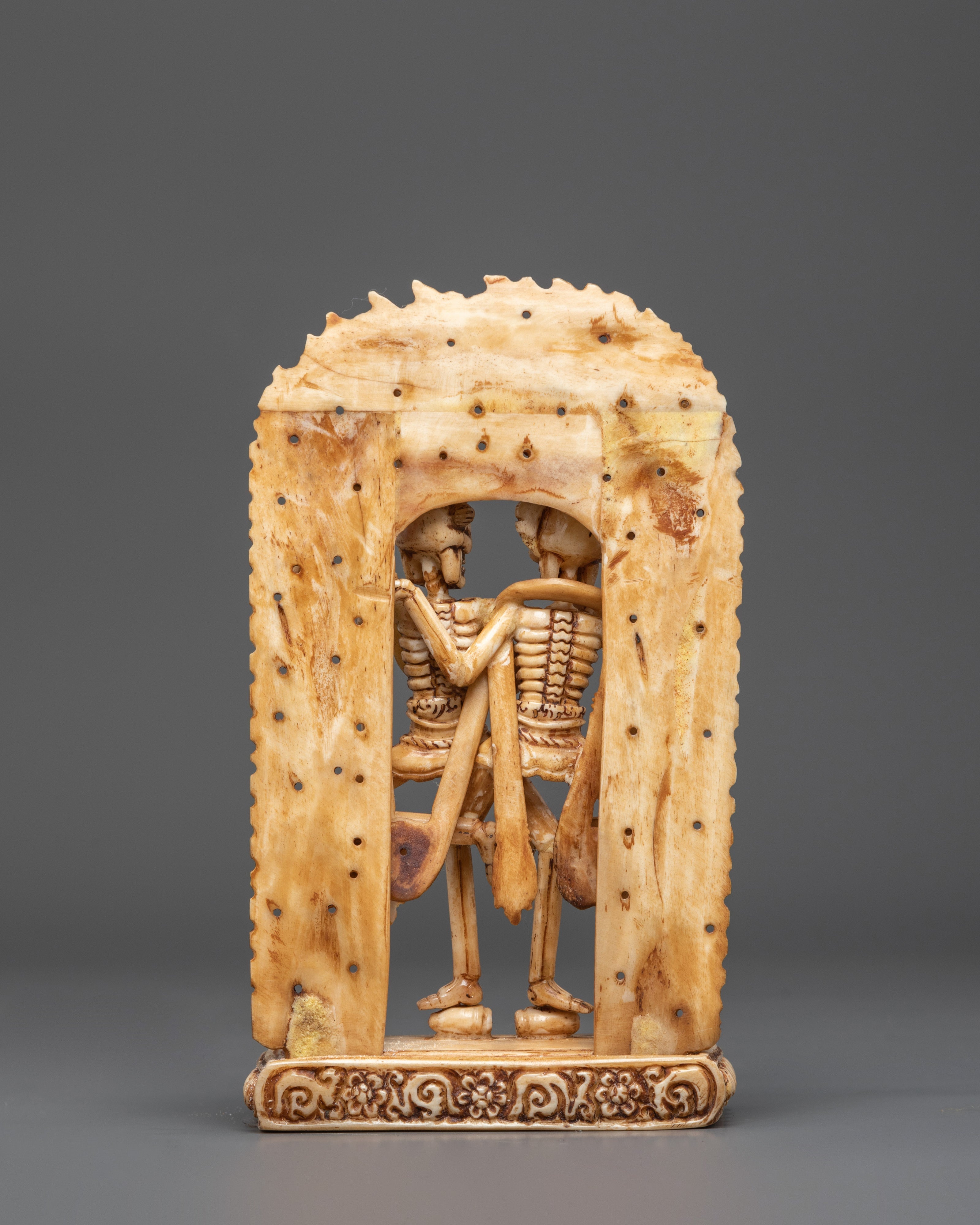 Chitipati Buddhist Protector Deity Bone Craving | A Buddhist Symbol of Protection