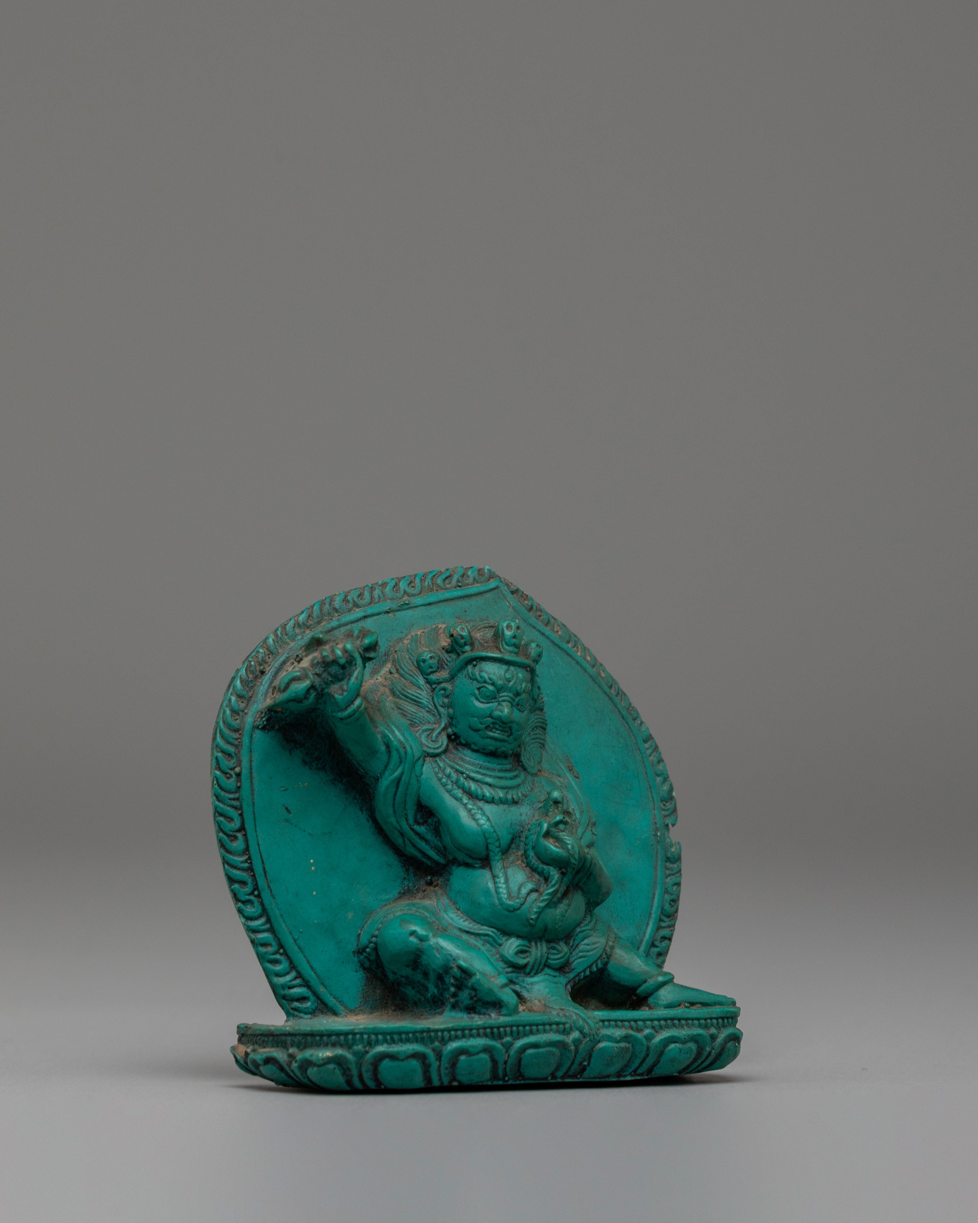 Sacred Vajrapani Ritual Sculpture | Handcrafted Tibetan Artwork