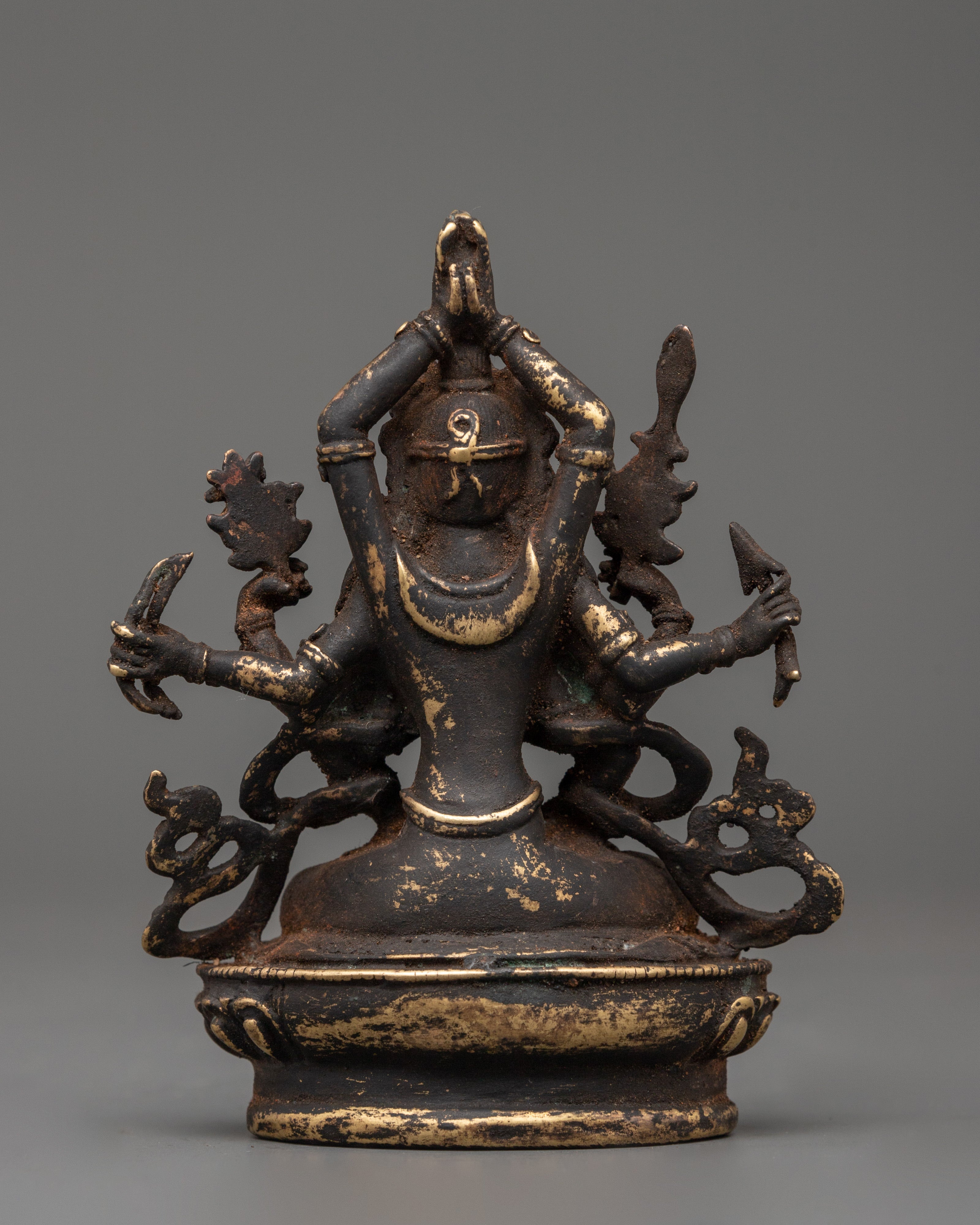 Antique Copper Namasangiti Statue | Symbol of Wisdom