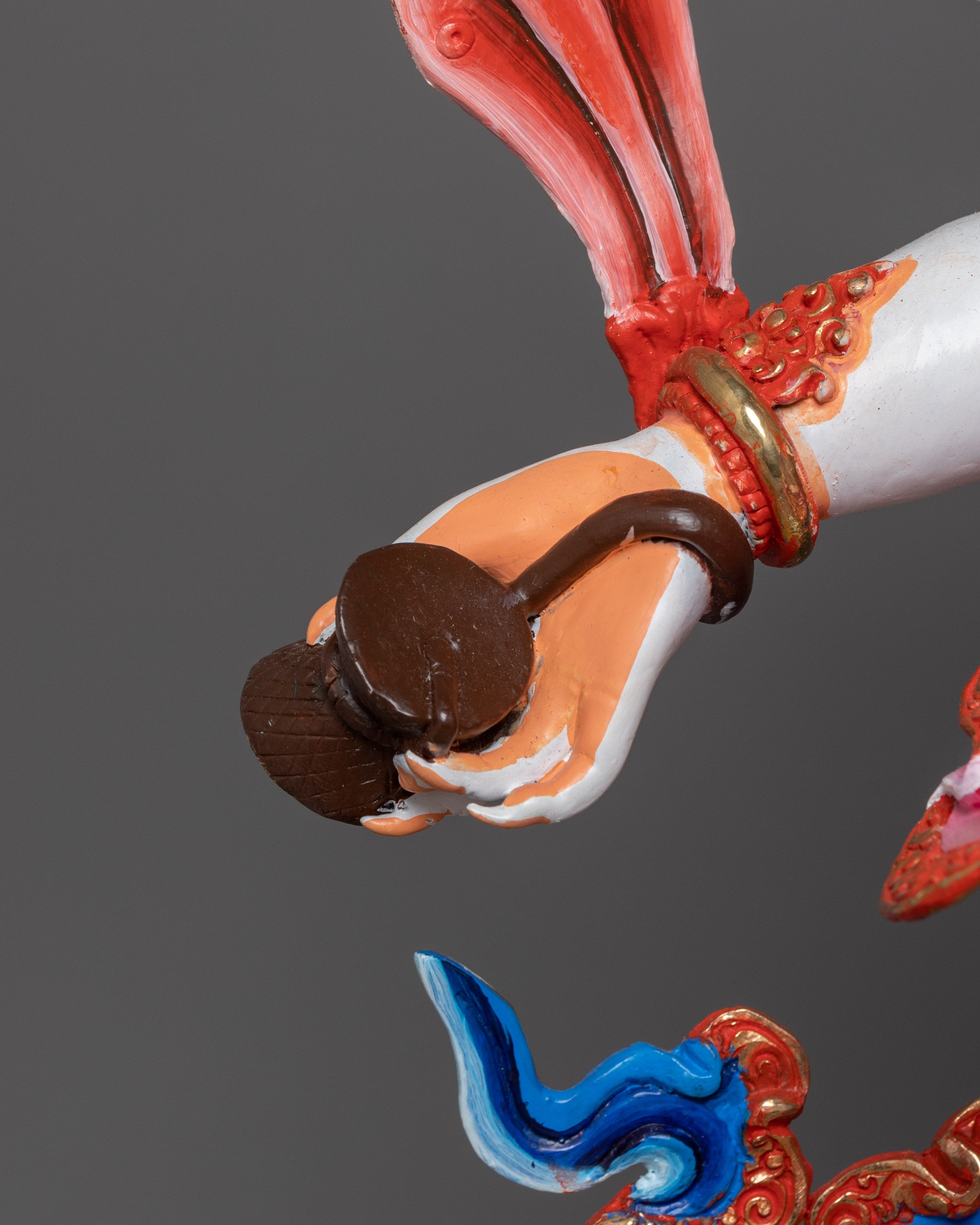 Dharma Defender White Mahakala | Fierce Benevolent Protector Deity