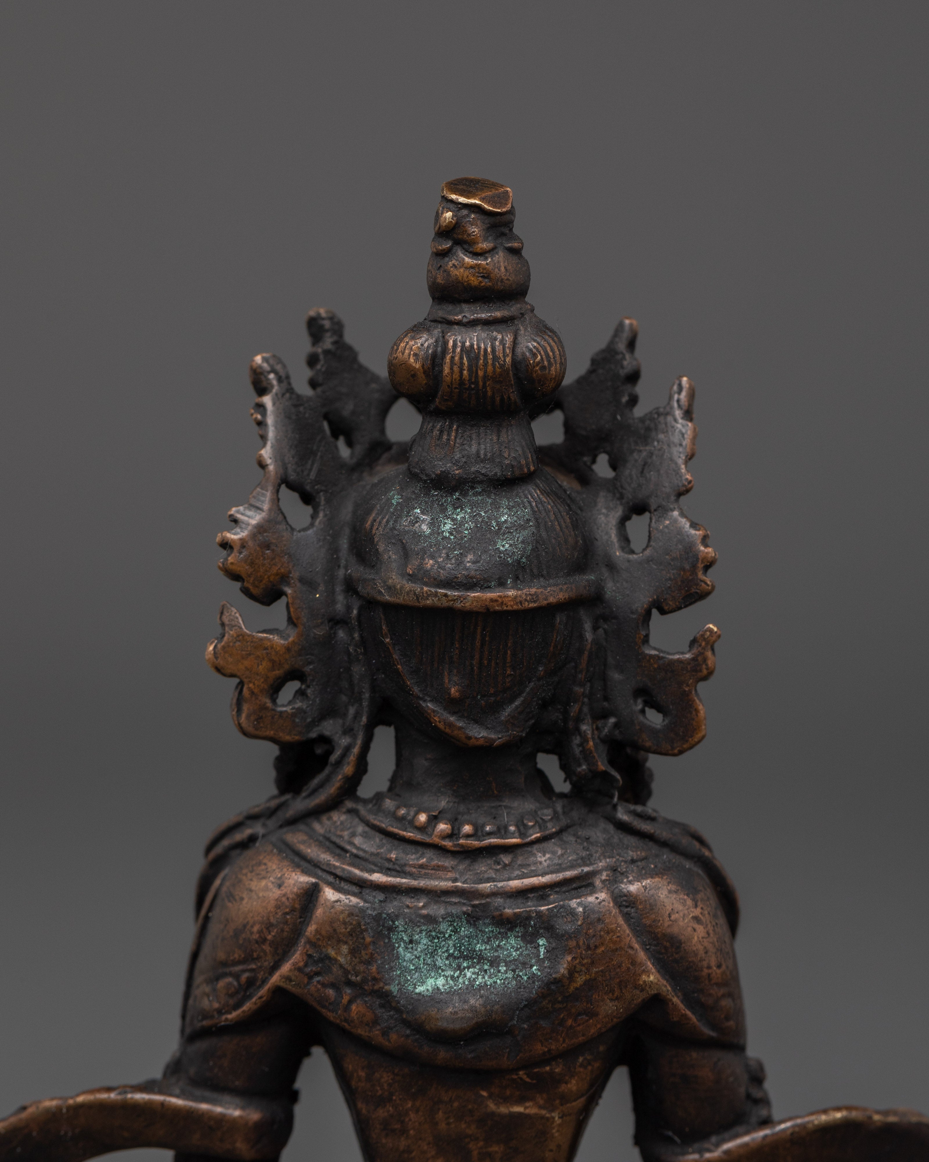 Amitayus Long Life Buddhist Deity | Spiritual Practice Zen Altar Decor