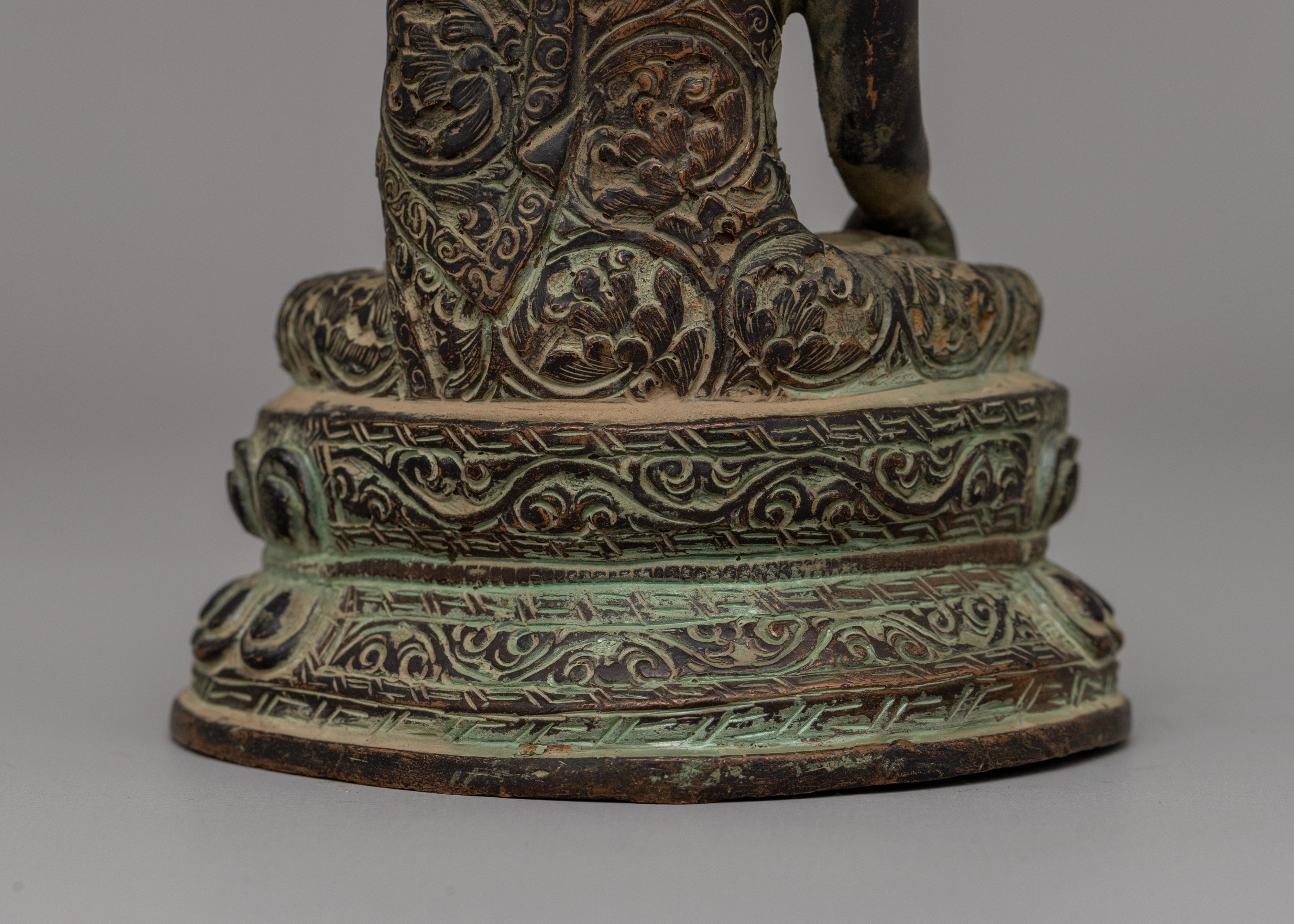 Shakyamuni Buddha Enlightened Master Copper Statue