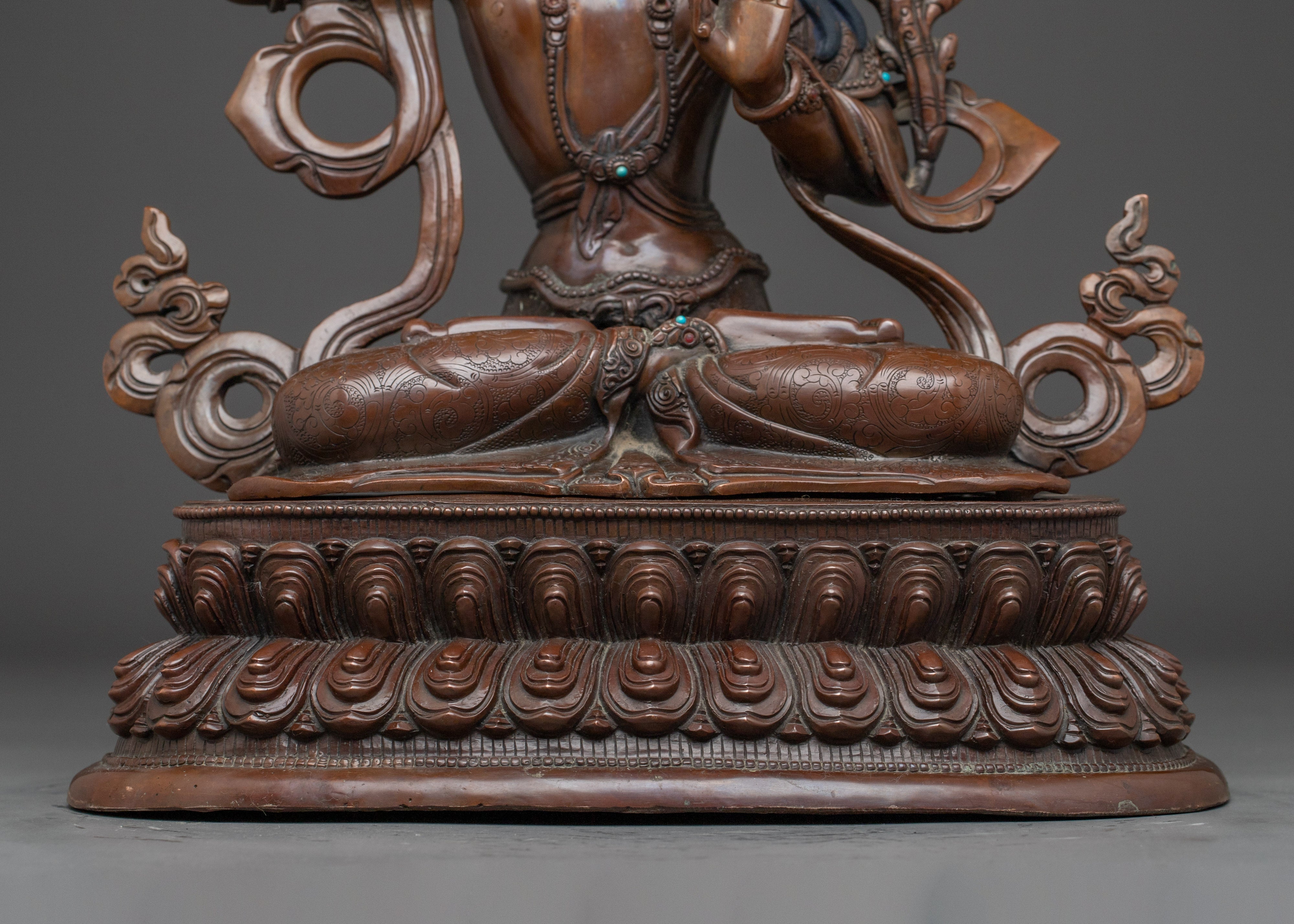 Buddhist wisdom deity Manjushri | Flaming Sword and Scripture