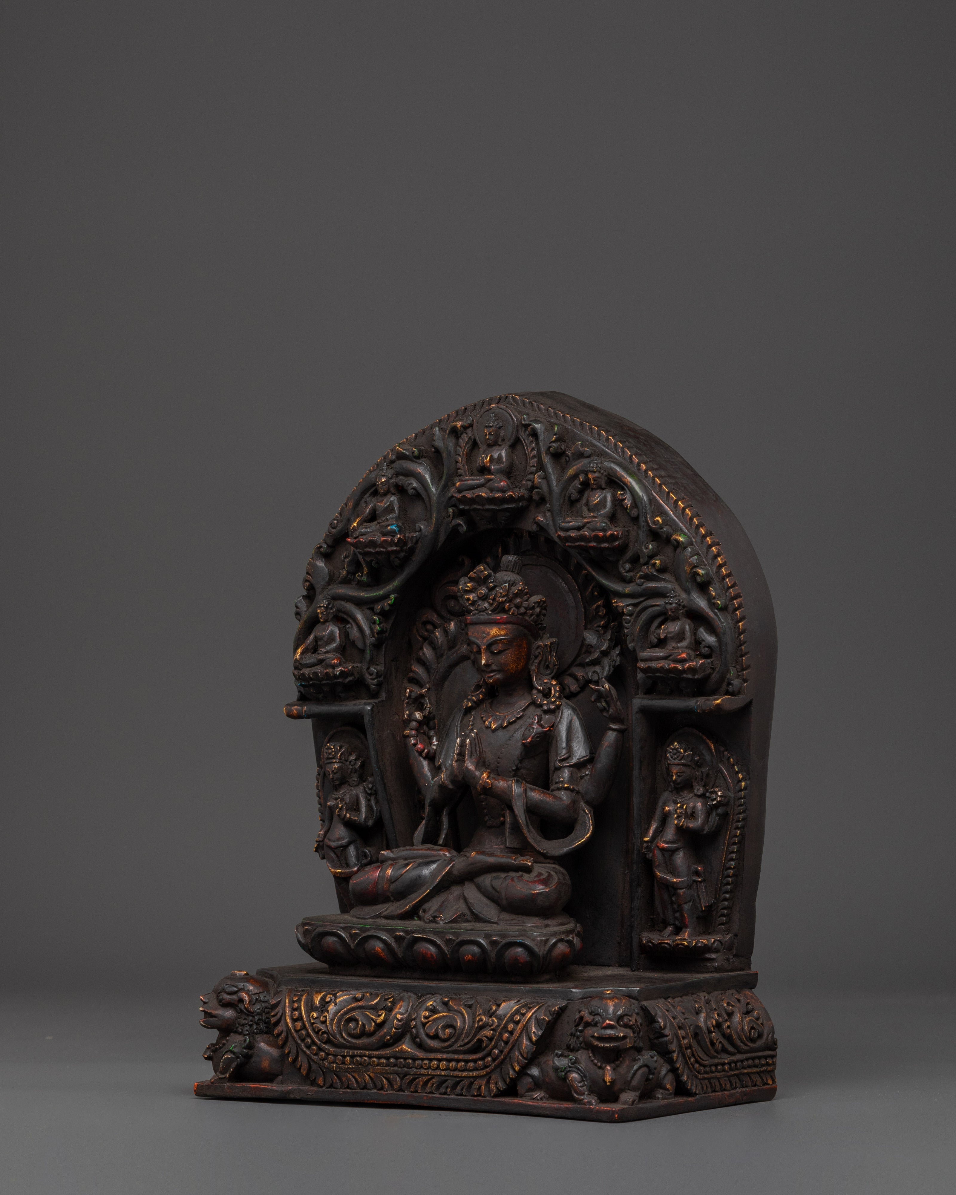 Divine Compassionate Deity Chenrezig Sculpture | Symbol of Boundless Compassion