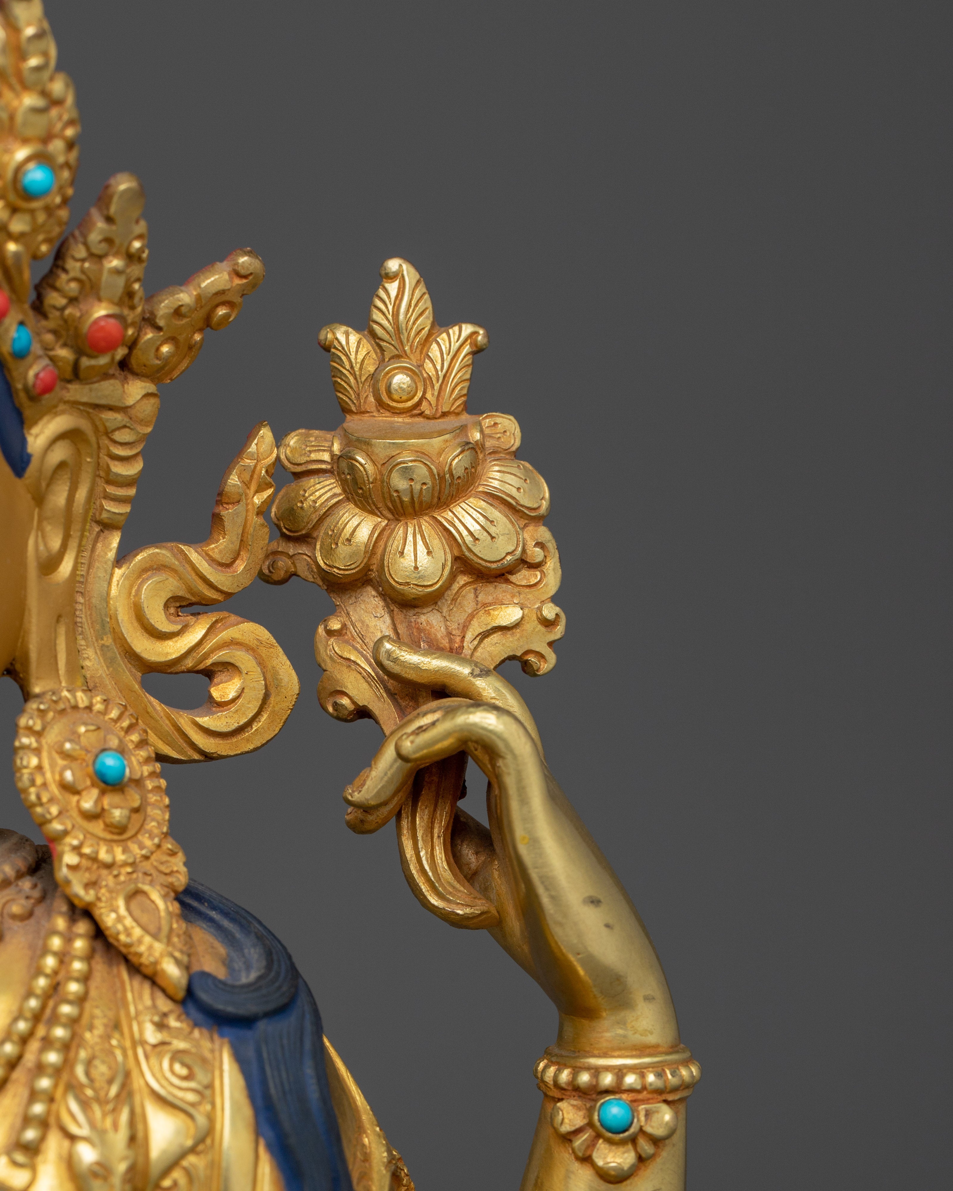 Golden Avalokiteshvara Artwork | Chenrezig - Bodhisattva of compassion