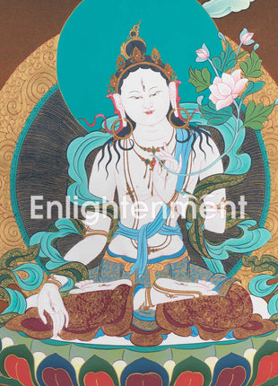The White Tara Thangka | Goddess of Compassion | Enlightened Grace
