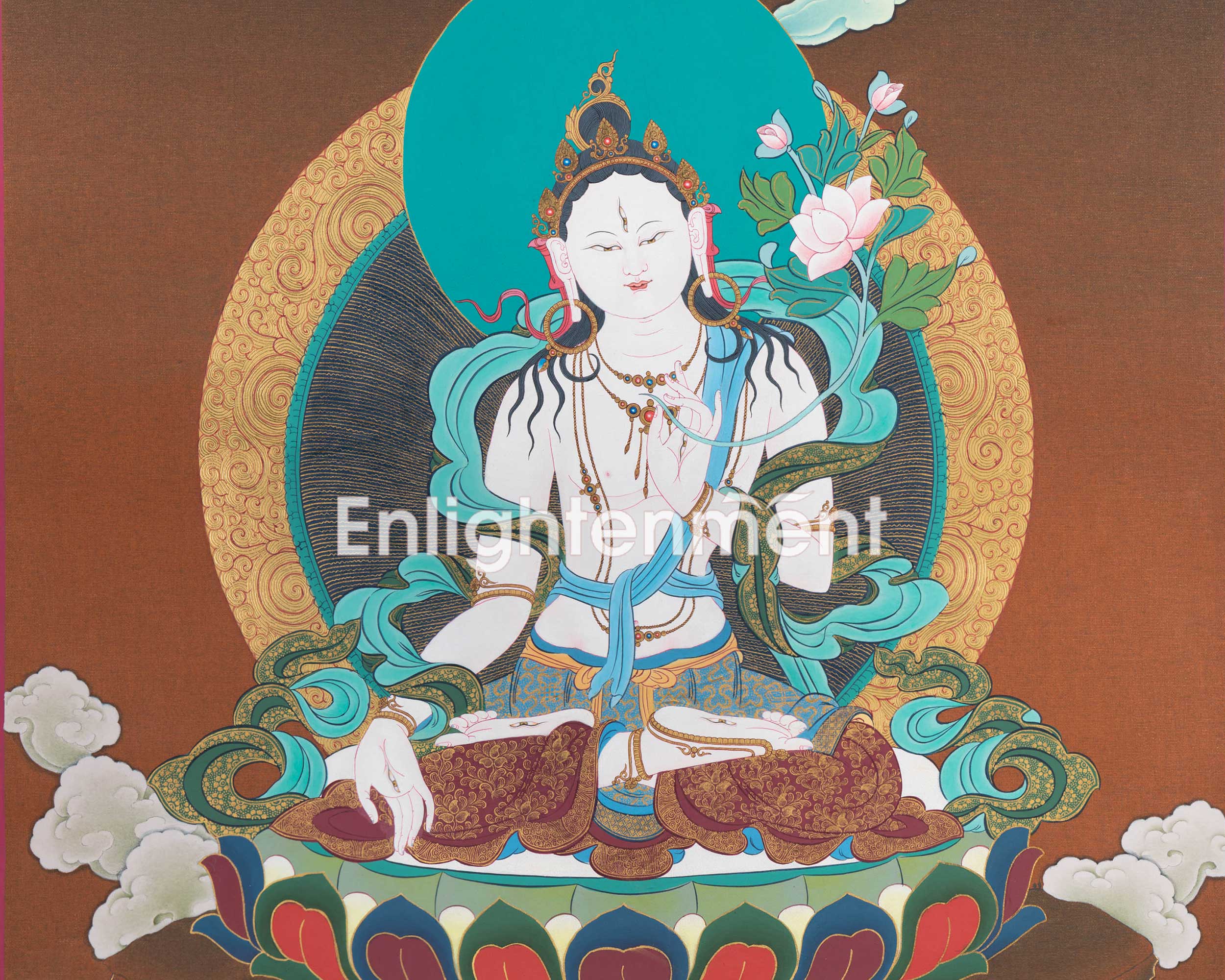 The White Tara Thangka | Goddess of Compassion | Enlightened Grace