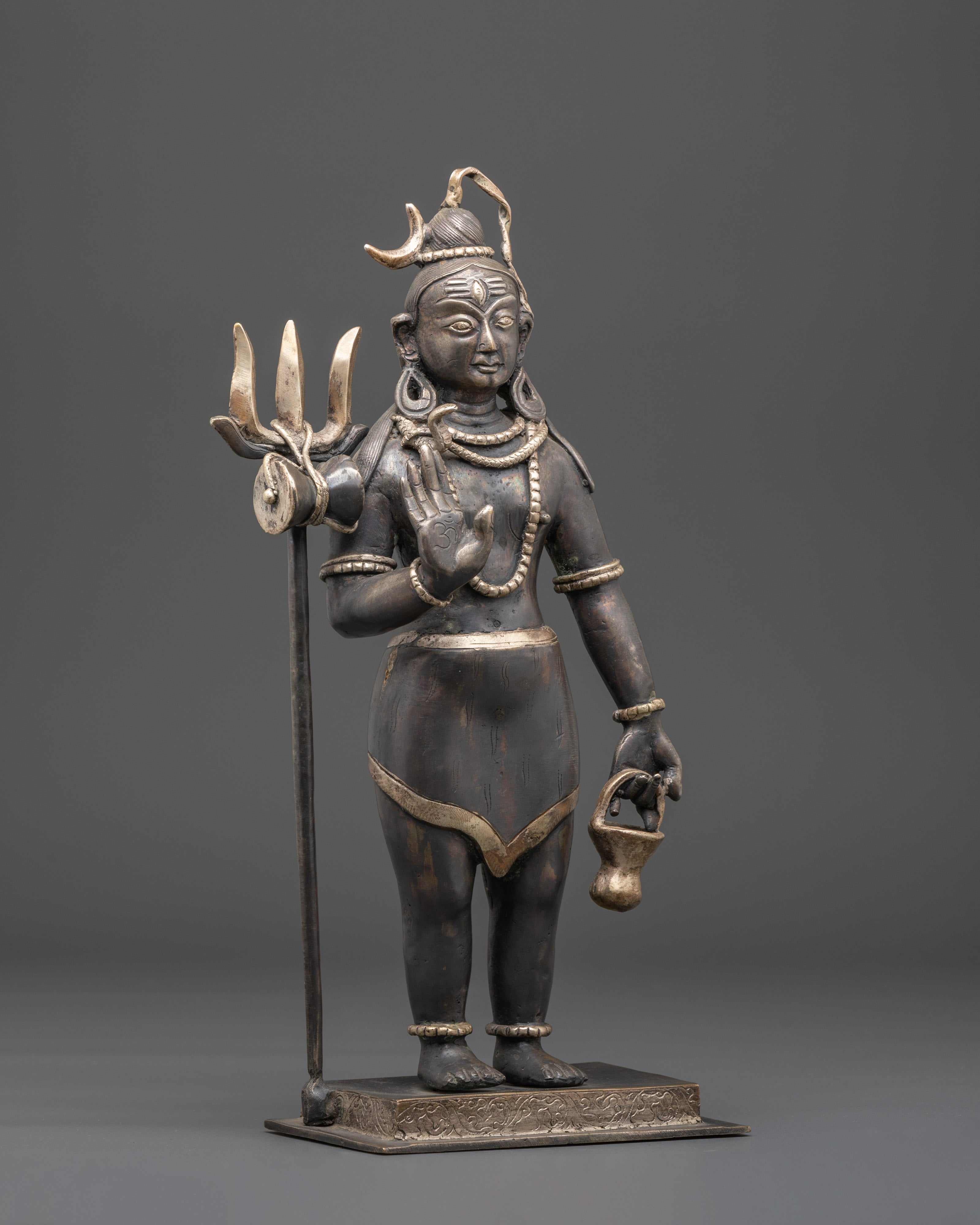 Lord Shiva Copper Statue | Symbol of Wisdom and Purification