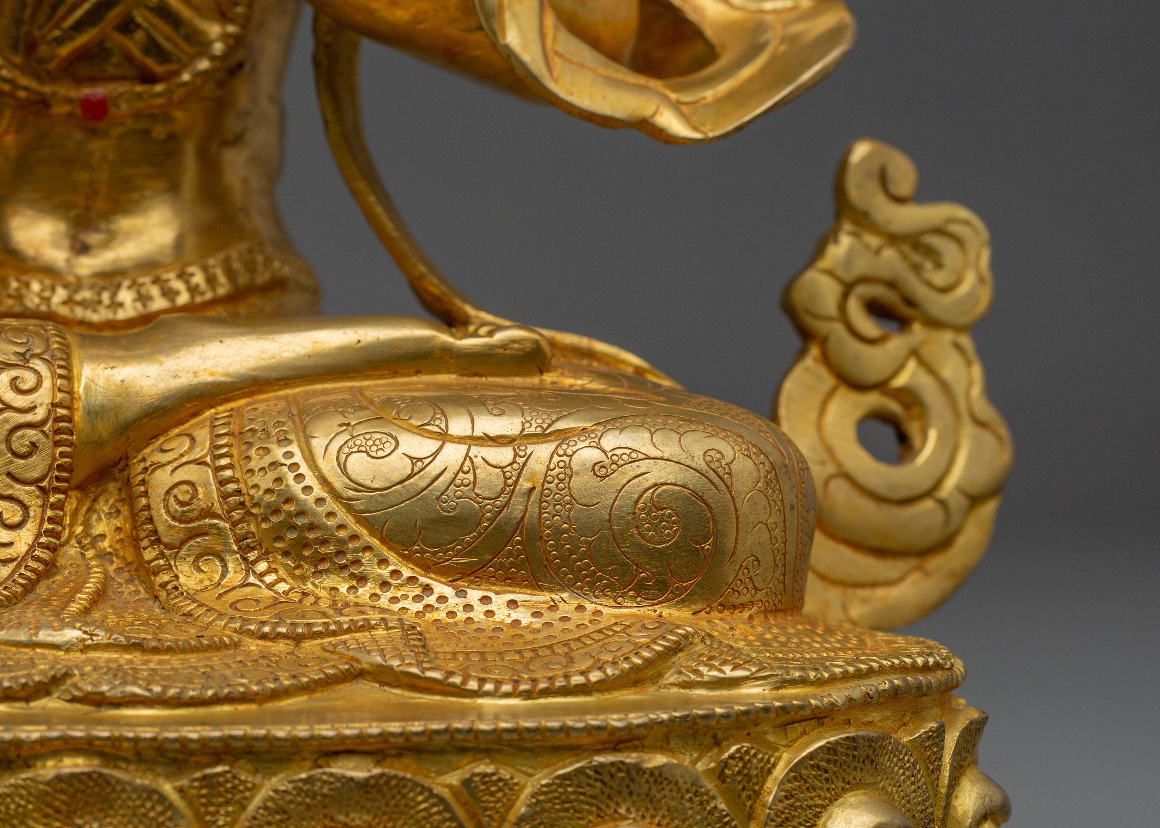 Handcrafted Chenrezig Compassion Deity Sculpture | Four-Armed Avalokiteshvara Deity