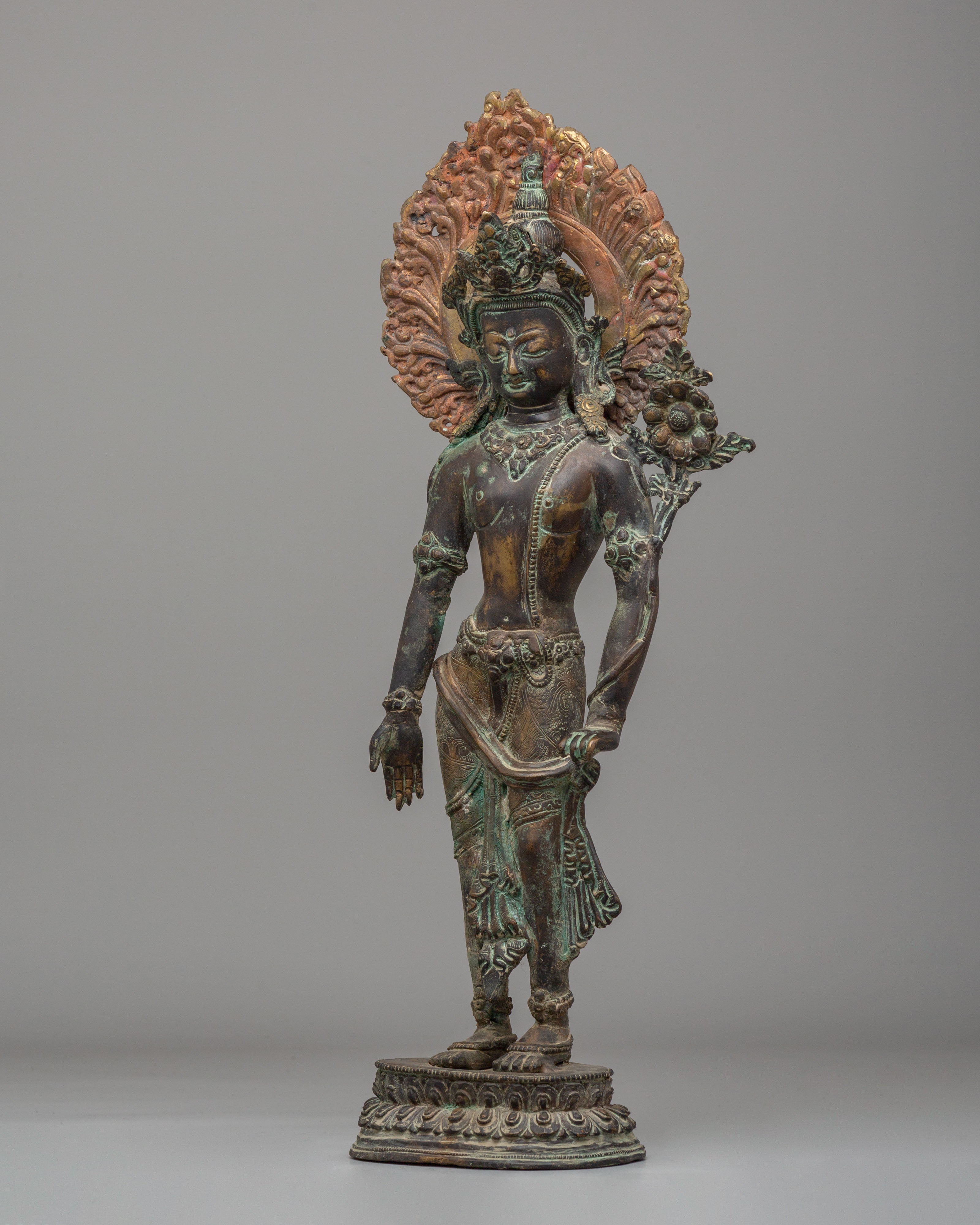 Himalayan Padmapani Figurine | Tibetan Avalokiteshvara Statue