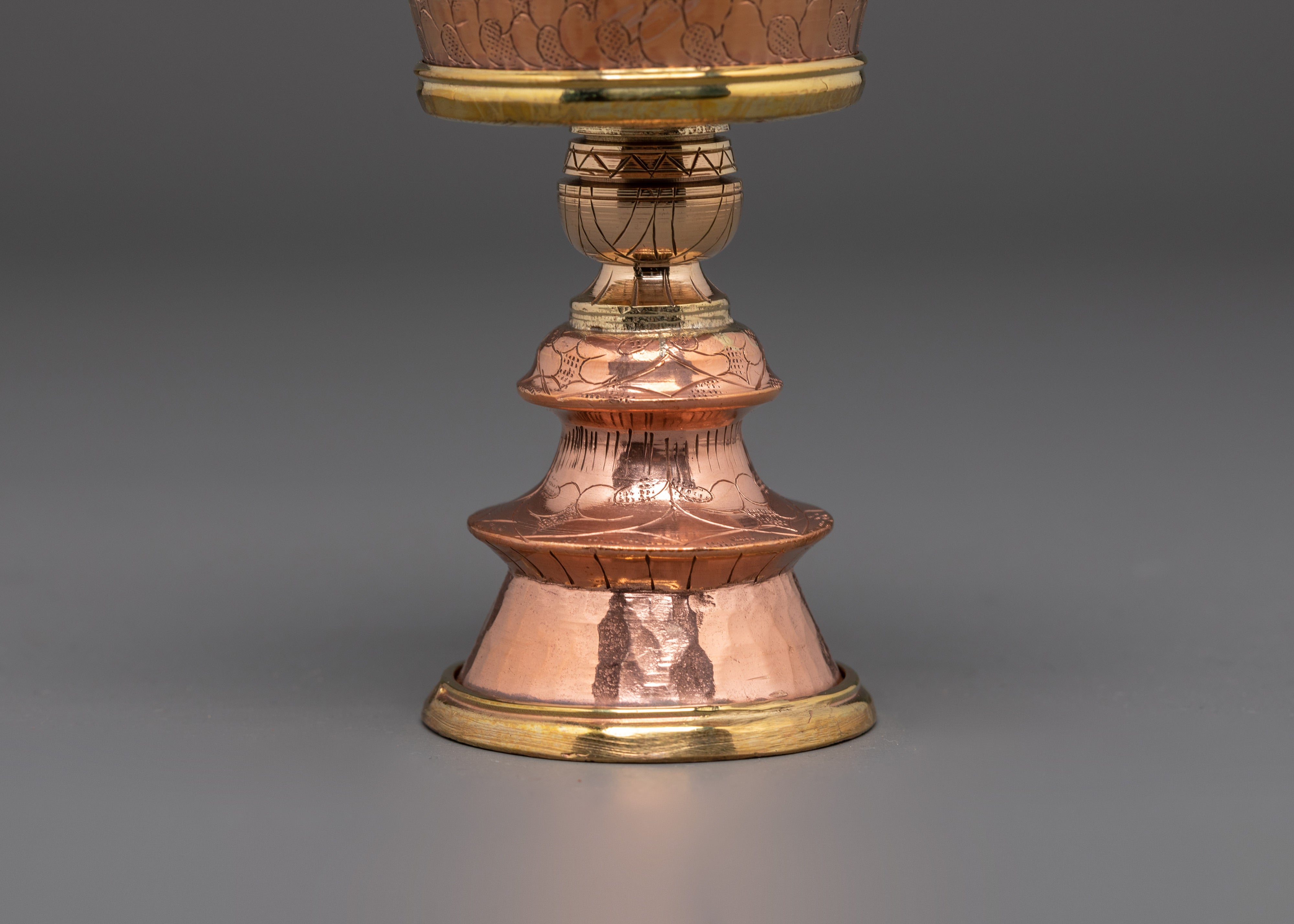 Copper Ritual Butter Lamp | Sacred Copper Lamp