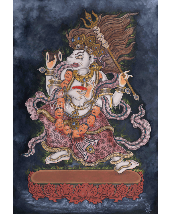 Singini Goddess Thangka Print 