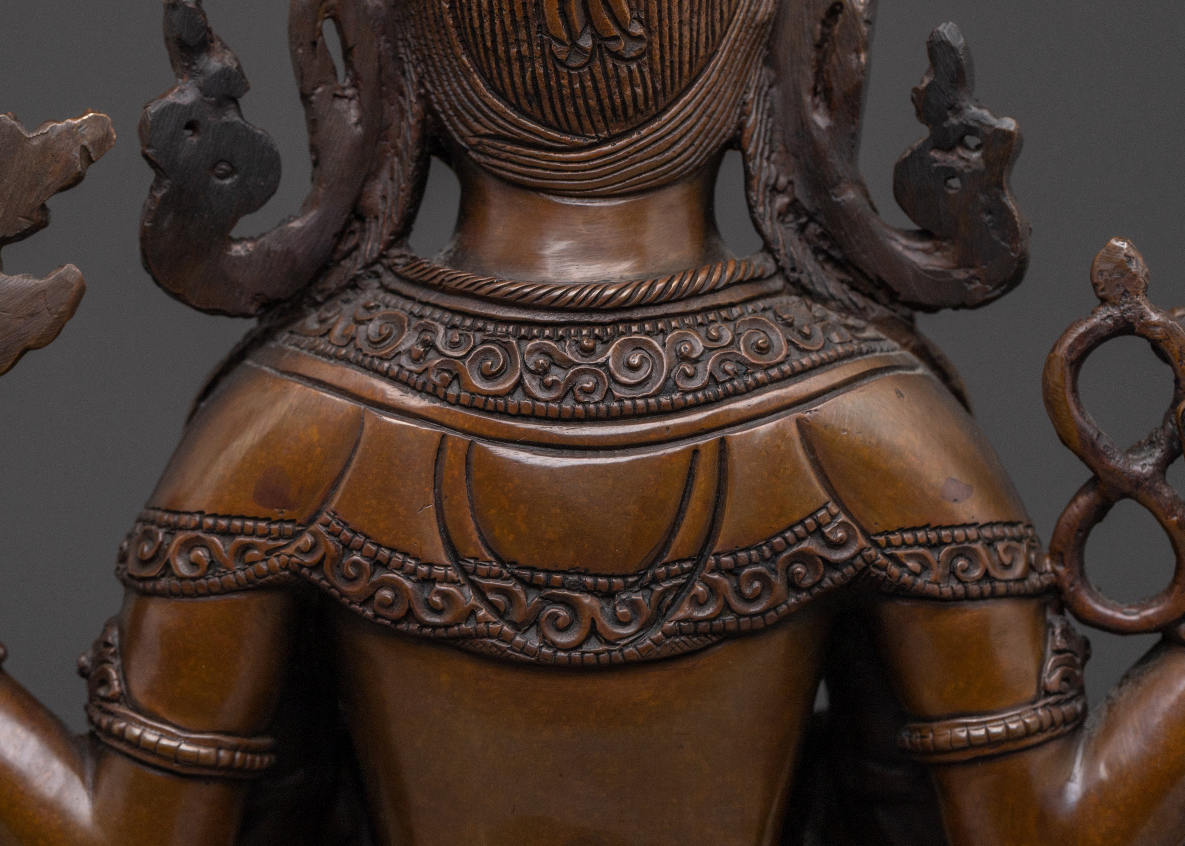 Kind Bodhisattva Chenrezig Statue | Avalokiteshvara Handmade Artwork