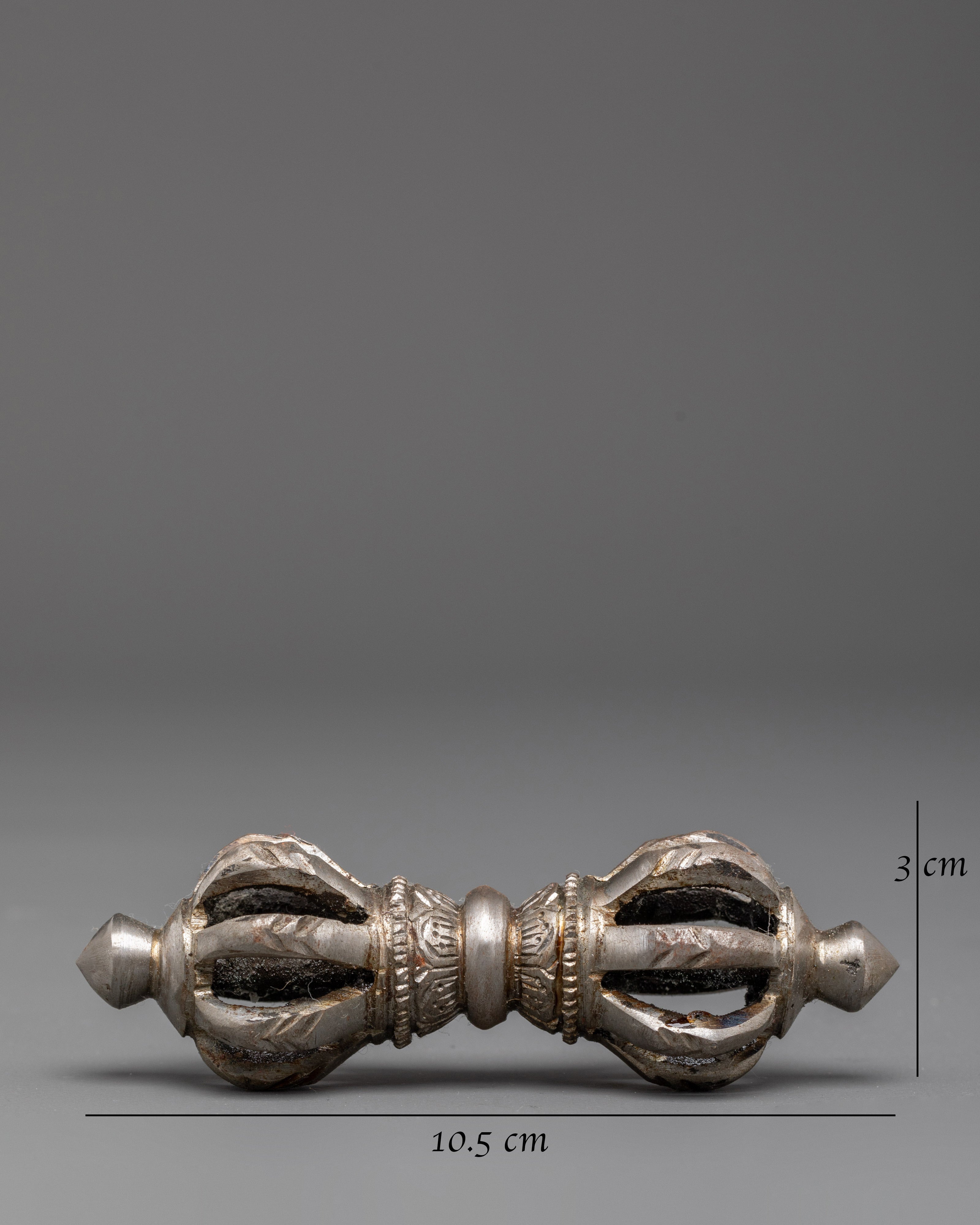 Handmade Traditional Tibetan Vajra Dorje Ritual Object | Sacred Vajra Dorje for Rituals