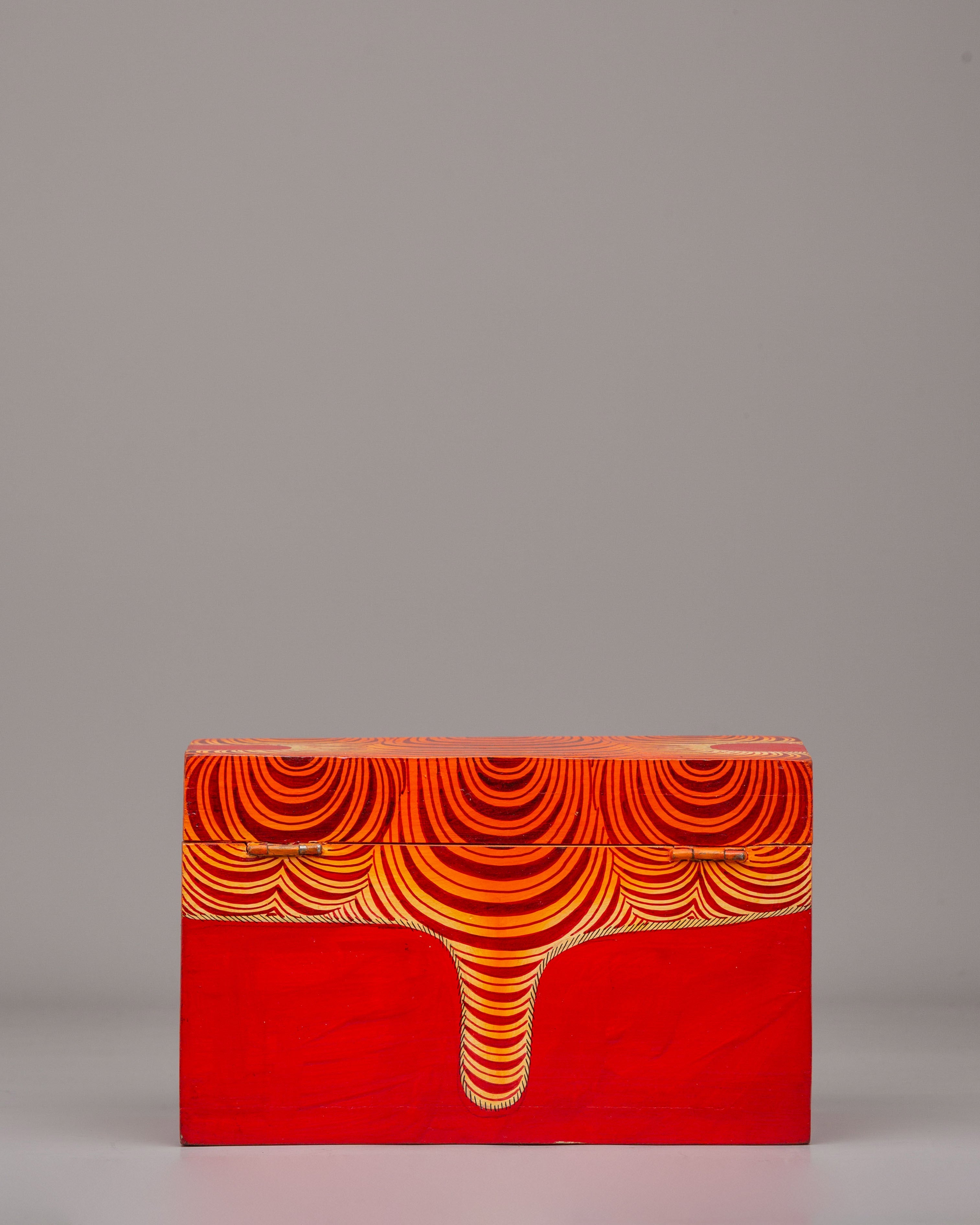 Decorative Himalayan Wooden Box | Handcrafted Wooden Treasure Box