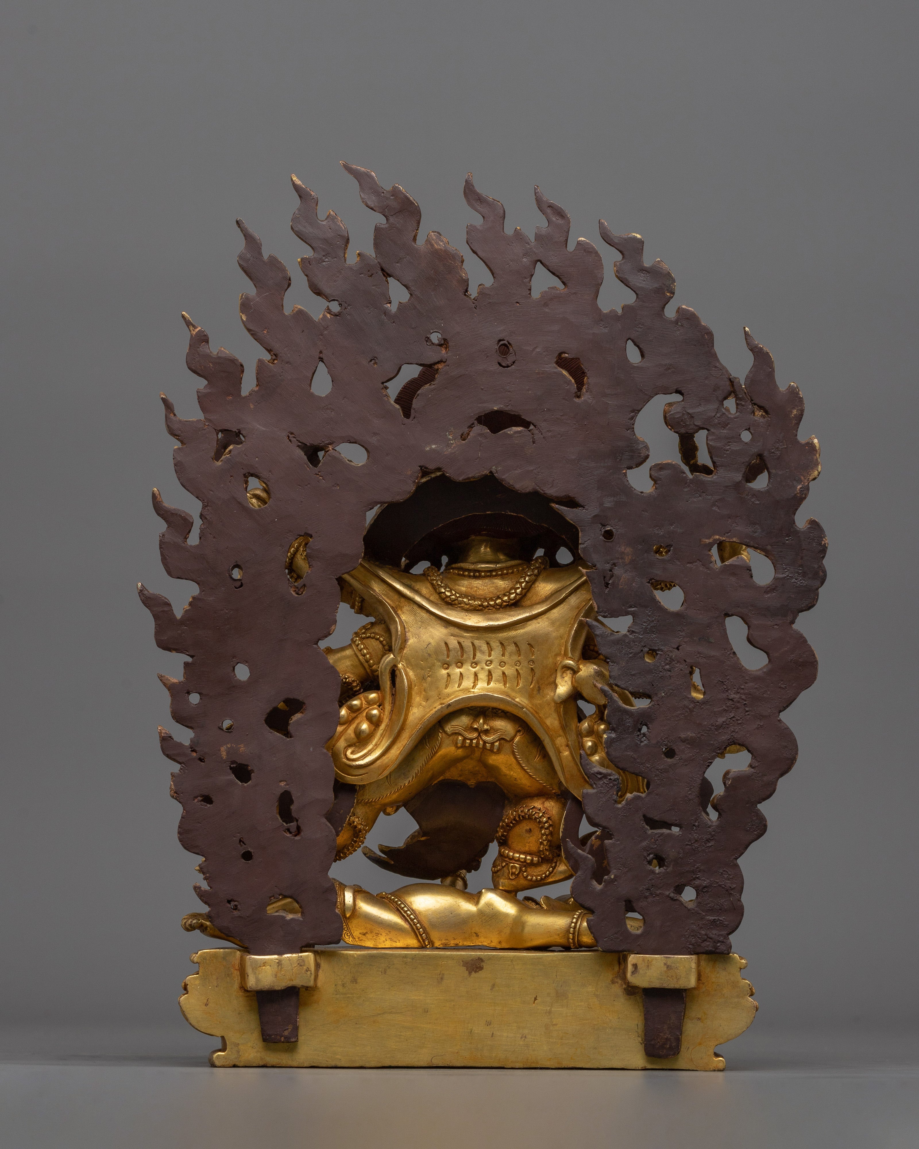 Wrathful Six-Armed Mahakala Sculpture | Spiritual Protector of Dharma