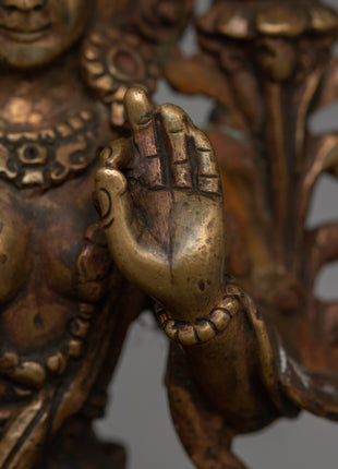 Handcarved Goddess Green Tara Figure | The Mother of Liberation