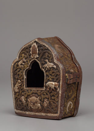 10cm Ghau Small Prayer Box | Meditation Dharma Decor
