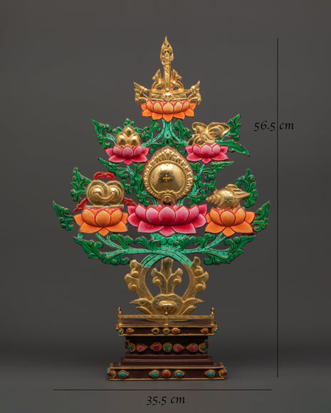 Tibetan Melong Home Decor | Copper Home Altar Art
