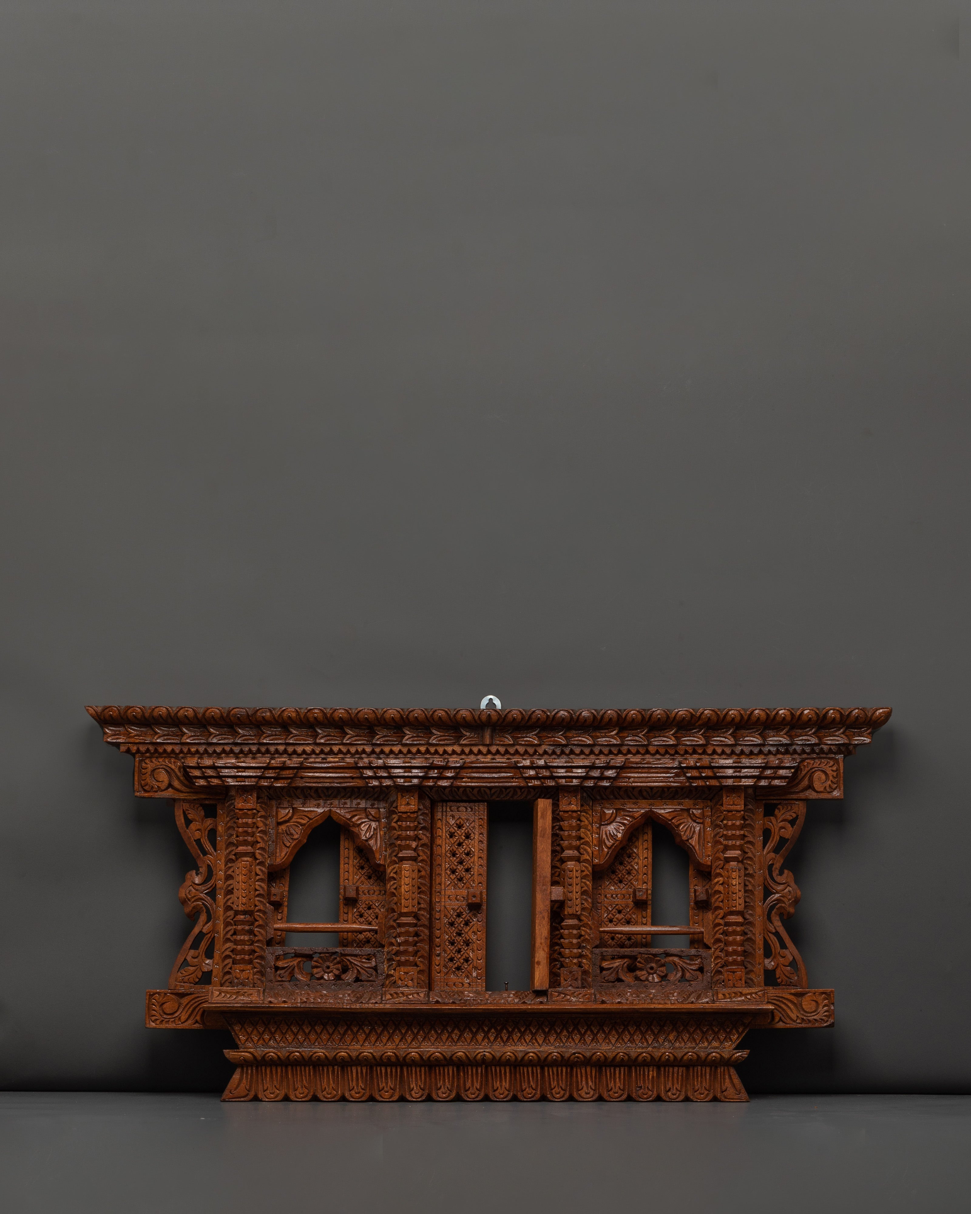 Carved Wood Wall Hanging | Handcrafted Wooden Decor