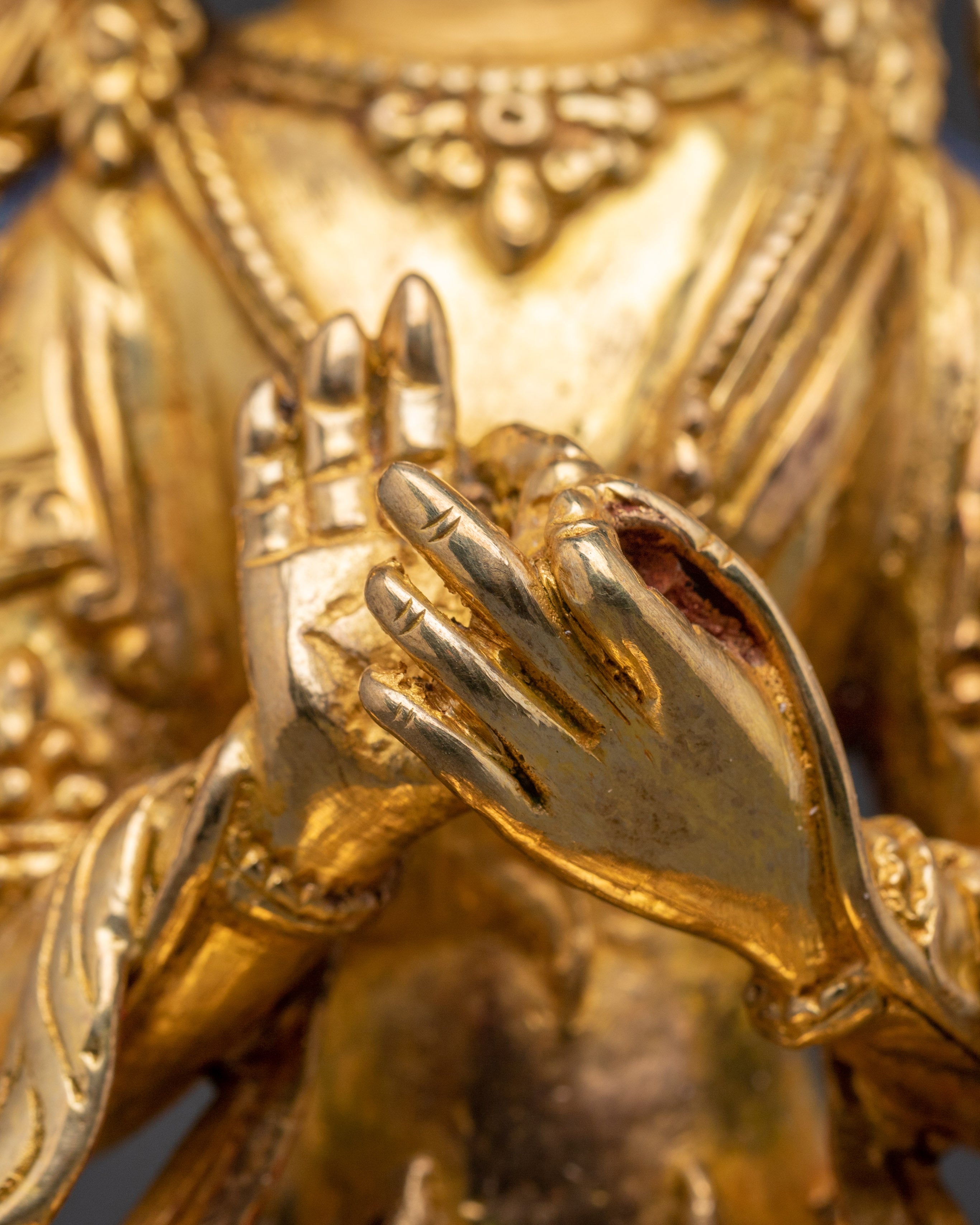 Handcrafted Maitreya Buddha Sculpture | Spiritual Decor for Altar or Meditation