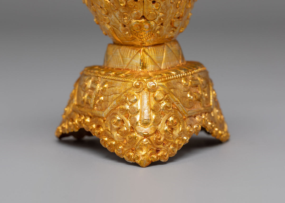 Handcrafted Ritual Kapala | Tibetan Buddhist Offering Vessel
