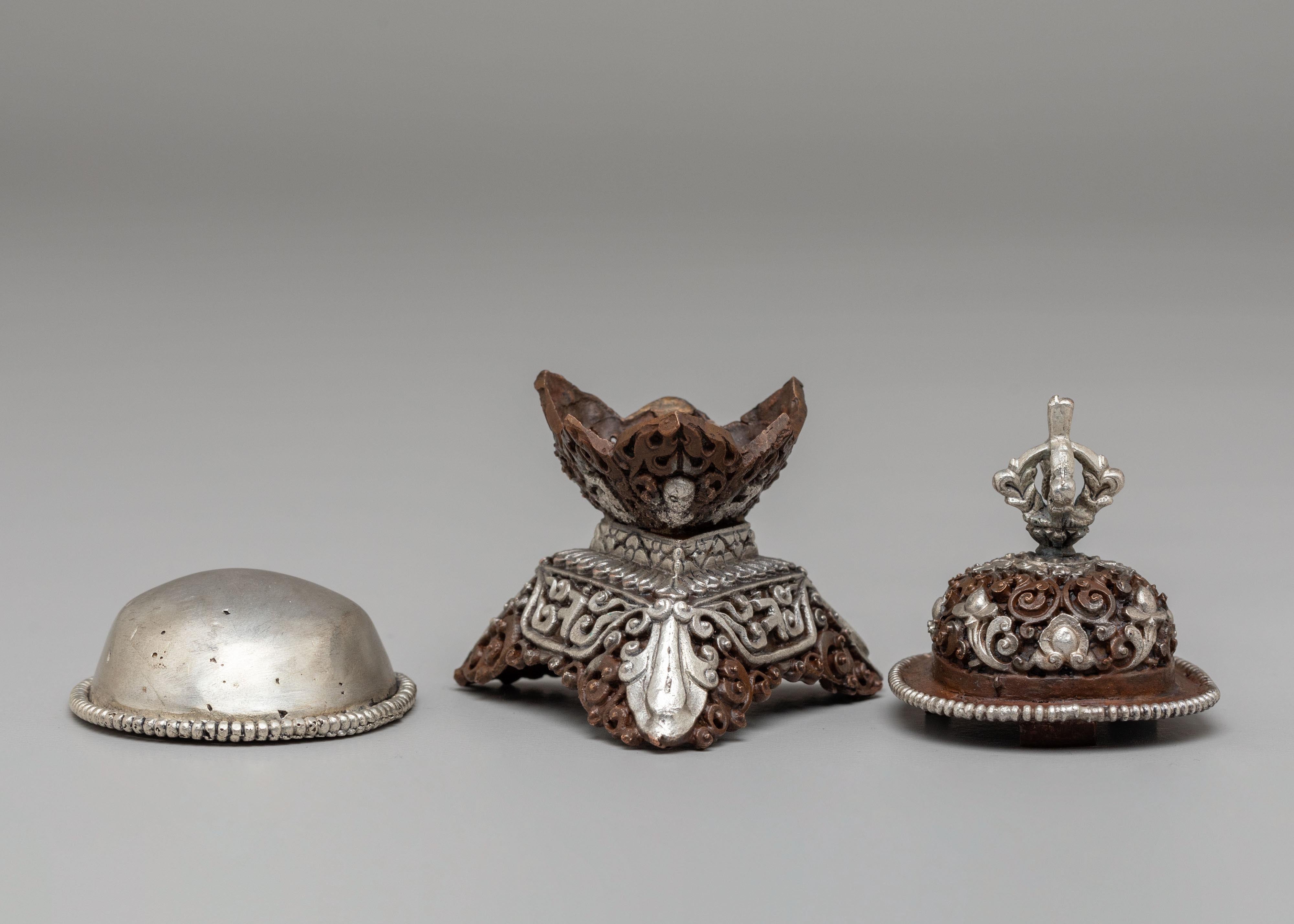Tibetan Kapala Ritual Set | Sacred Offering Vessel for Tantric Ceremonies