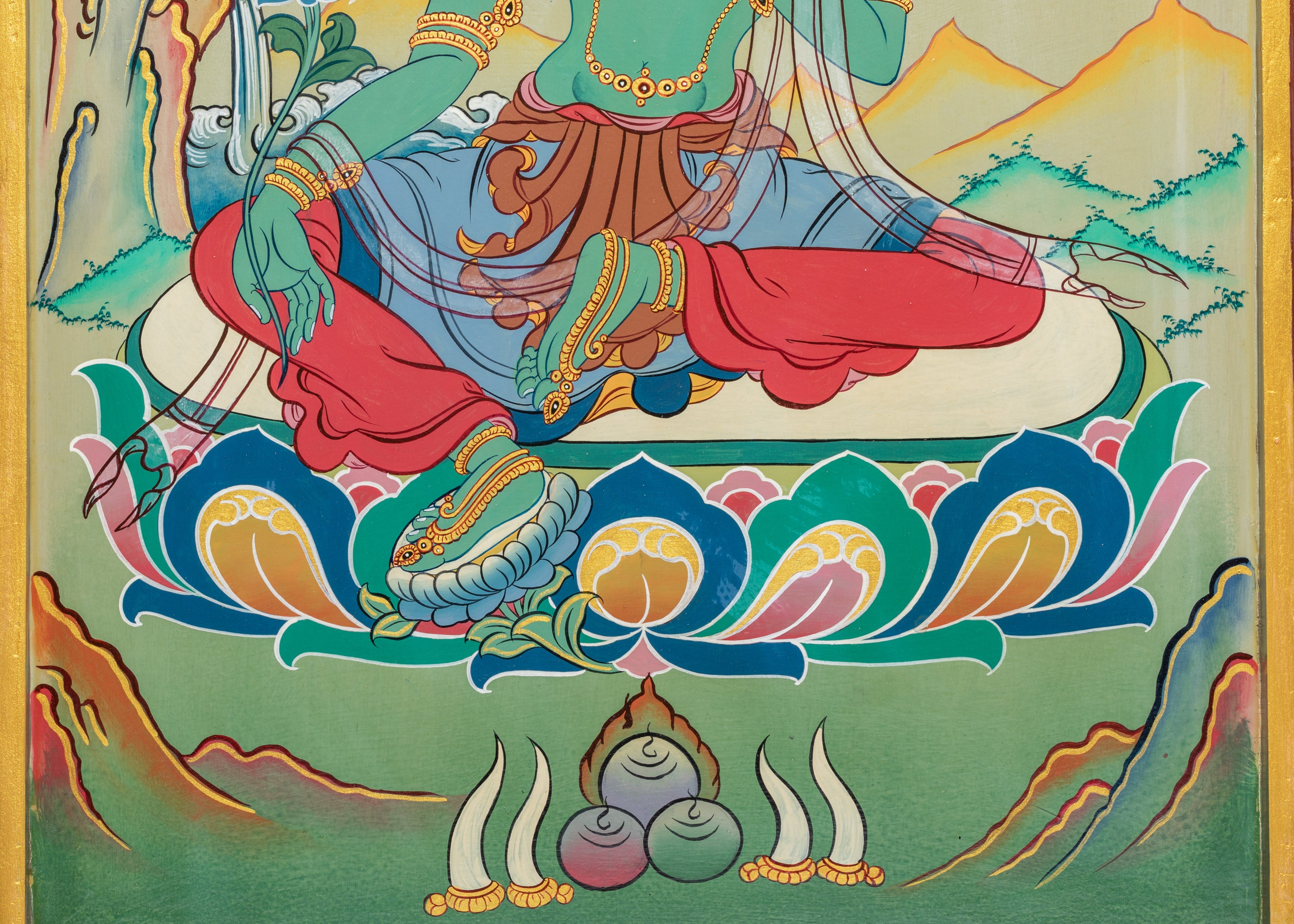 Green Tara Deity Wall Hanging | Mother of All Buddhas