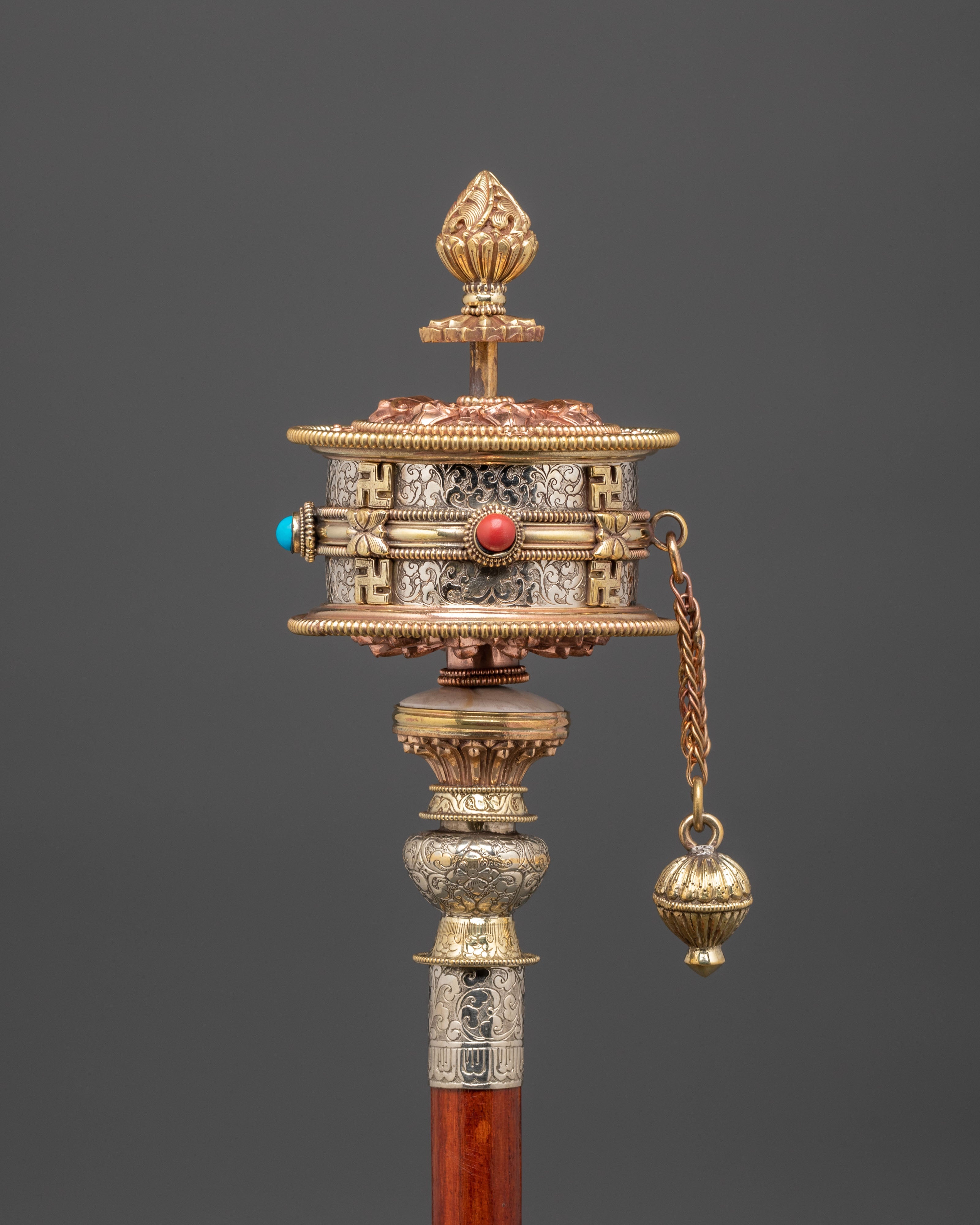 Spiritual Buddhist Prayer Wheel | Sacred Tool for Meditation