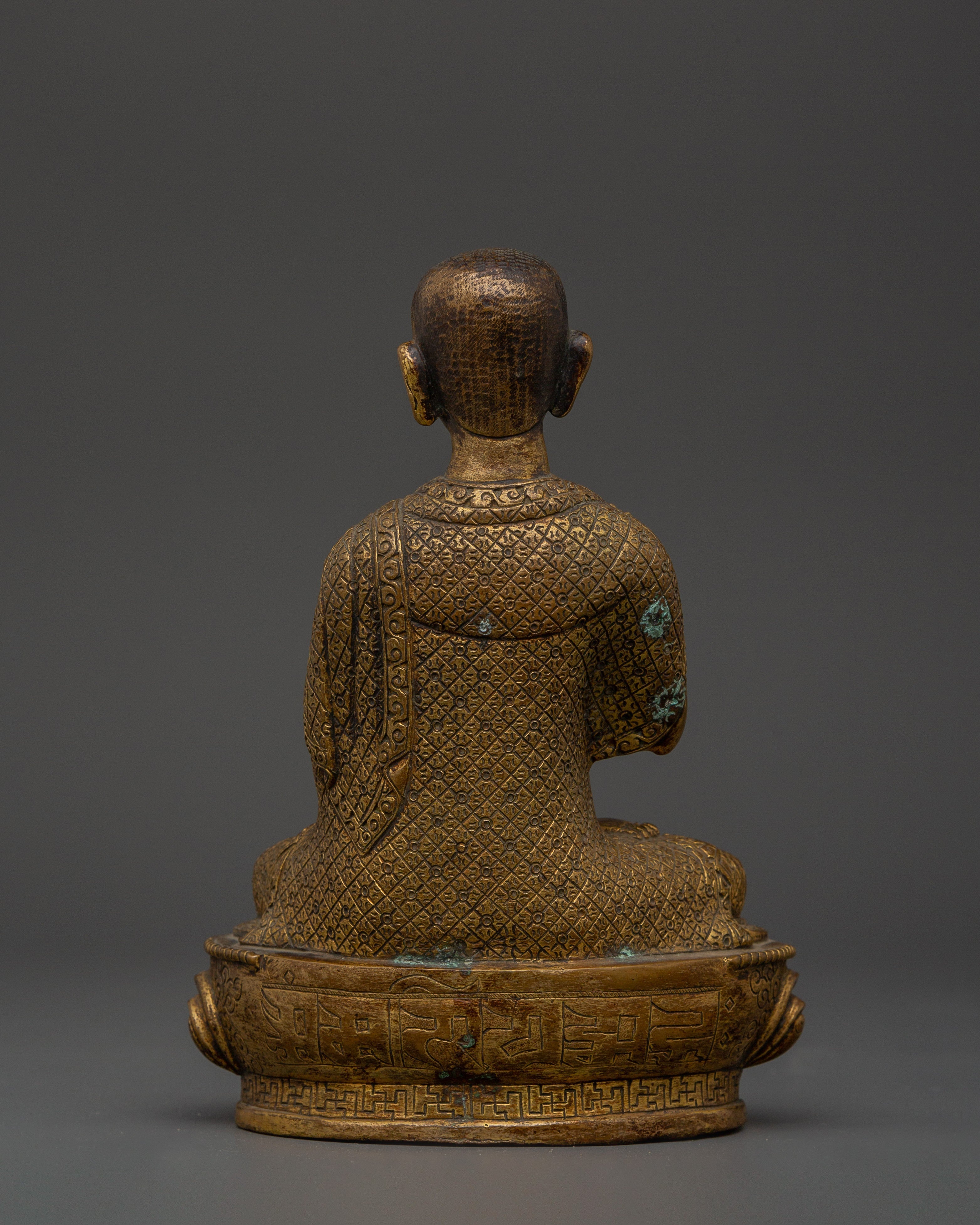 Handcrafted Brass body Tsongkhapa with Je Gyaltsab & Je Khedrup