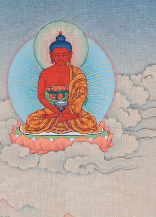 Chenrezig Thangka for Inner Peace | Exquisite Tibetan Masterpiece | Bodhisattva of Compassion