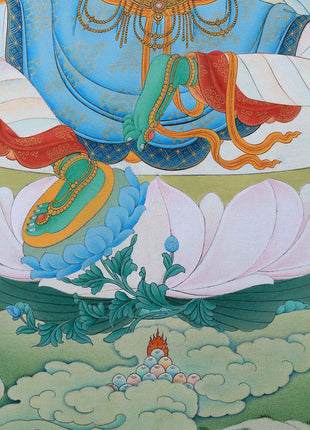 Mother Green Tara Thangka Print | Goddess of Compassion | Tibetan Buddhist Artwork