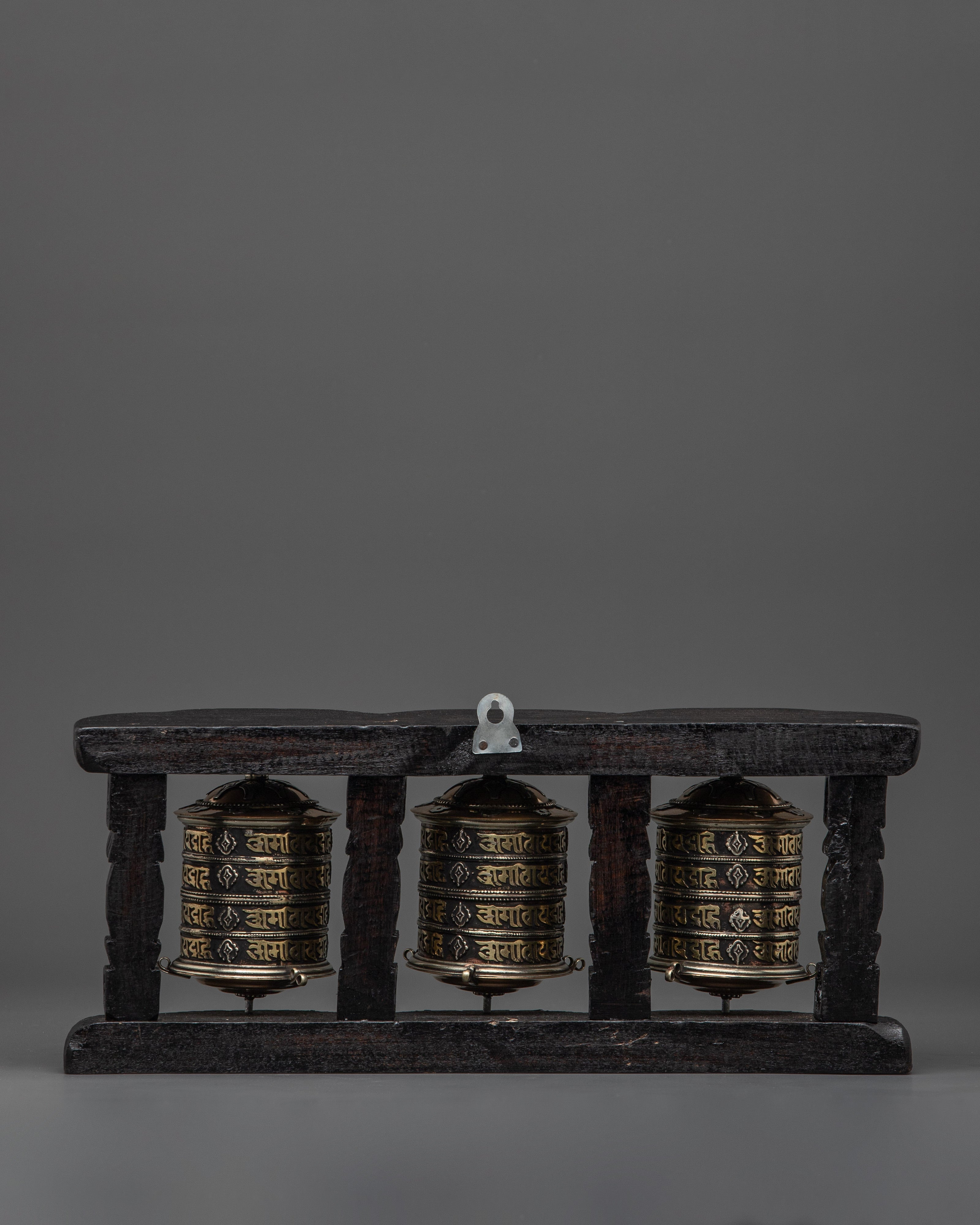Sacred Mantra Prayer Wheel Wall Decor | Meditation & Blessings