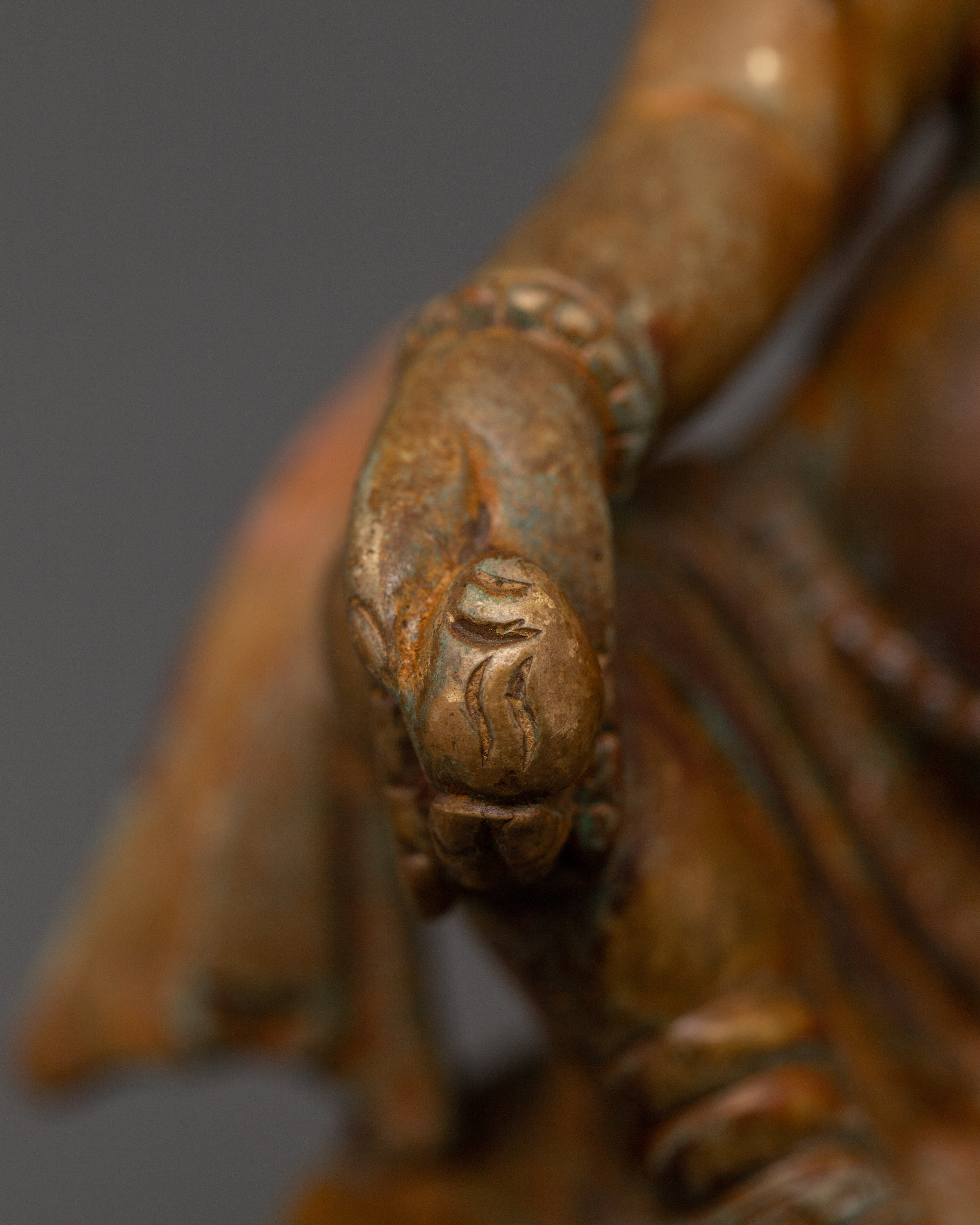 Dzambala Wealth Deity Copper Statue | Traditional Tibetan Deity of Abundance