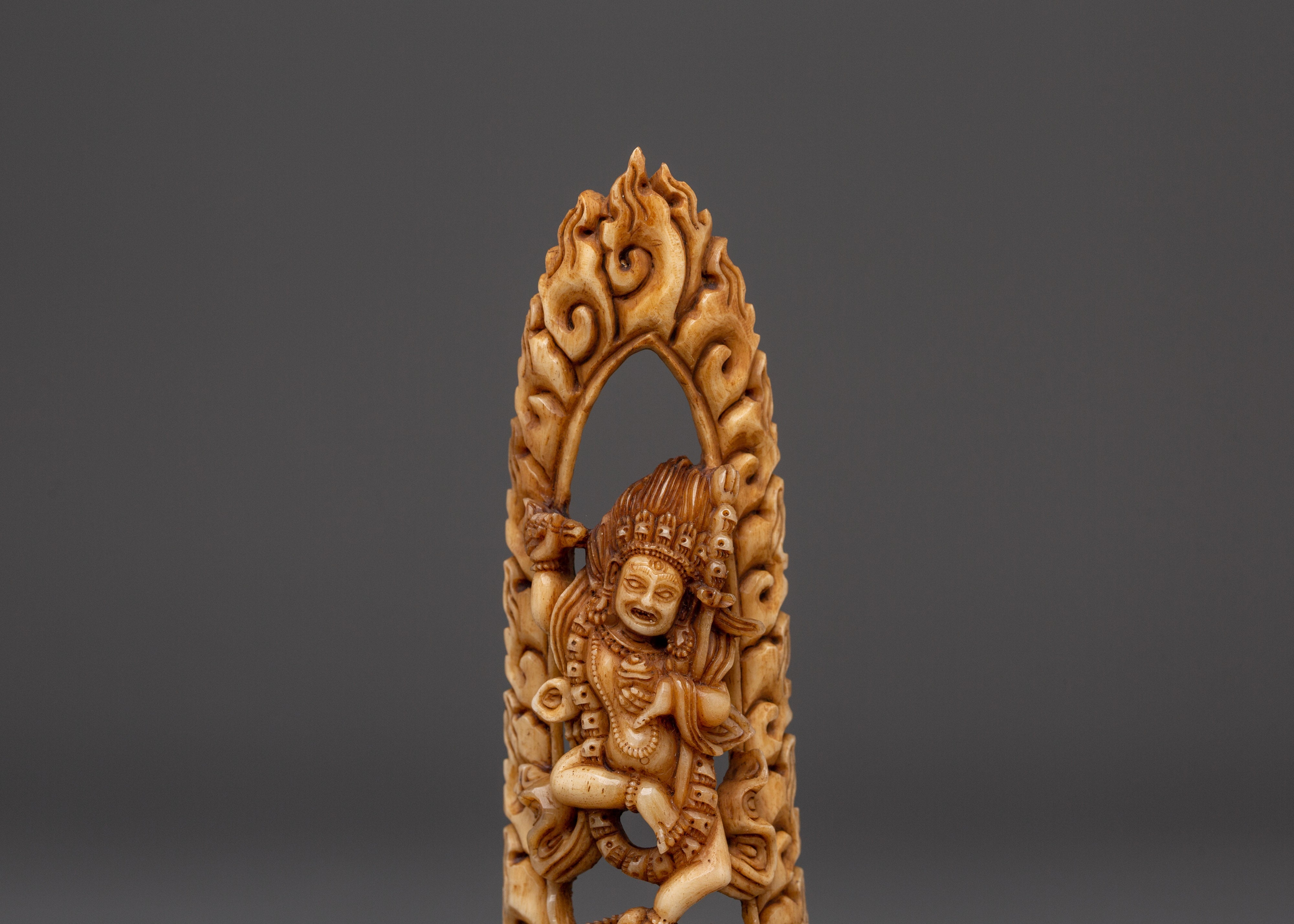 Traditional Dorje Phagmo Bone Statue | Buddhist Vajravarahi Sculpture