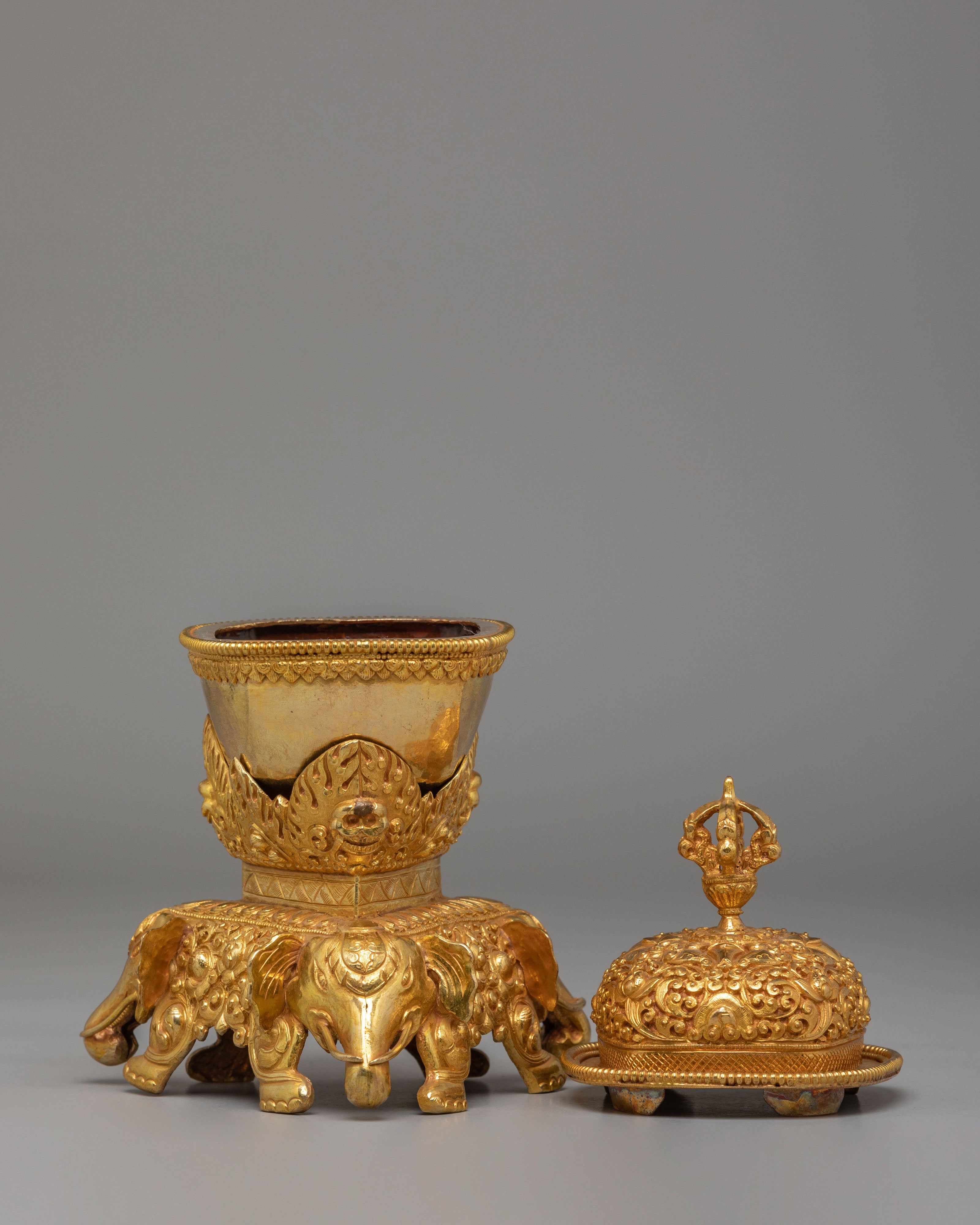 Kapala For Vajrayana Ritual Offerings | Tibetan Buddhist Skull Cup
