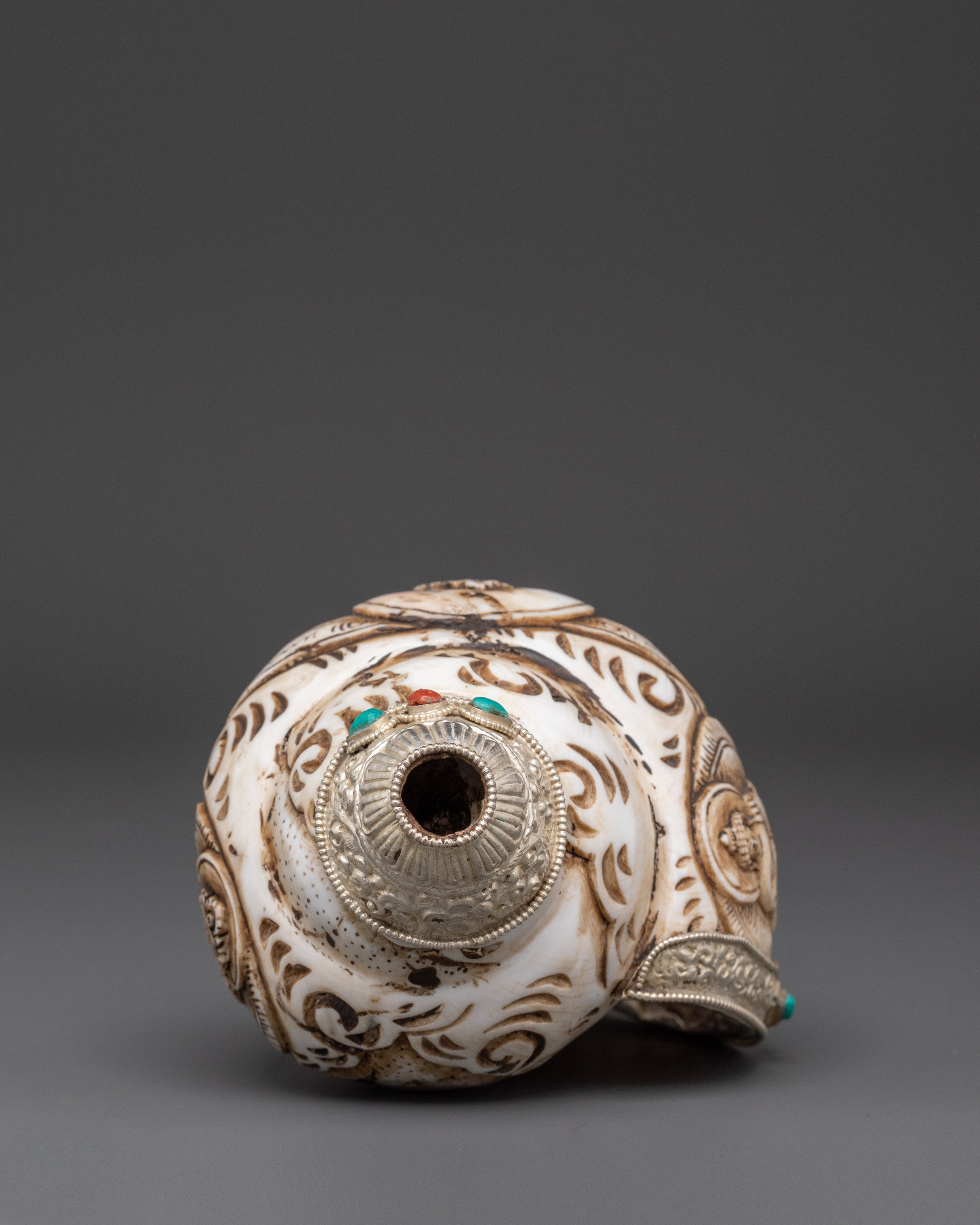 Sacred Conch Artifact |  Meditation and Altar Decor