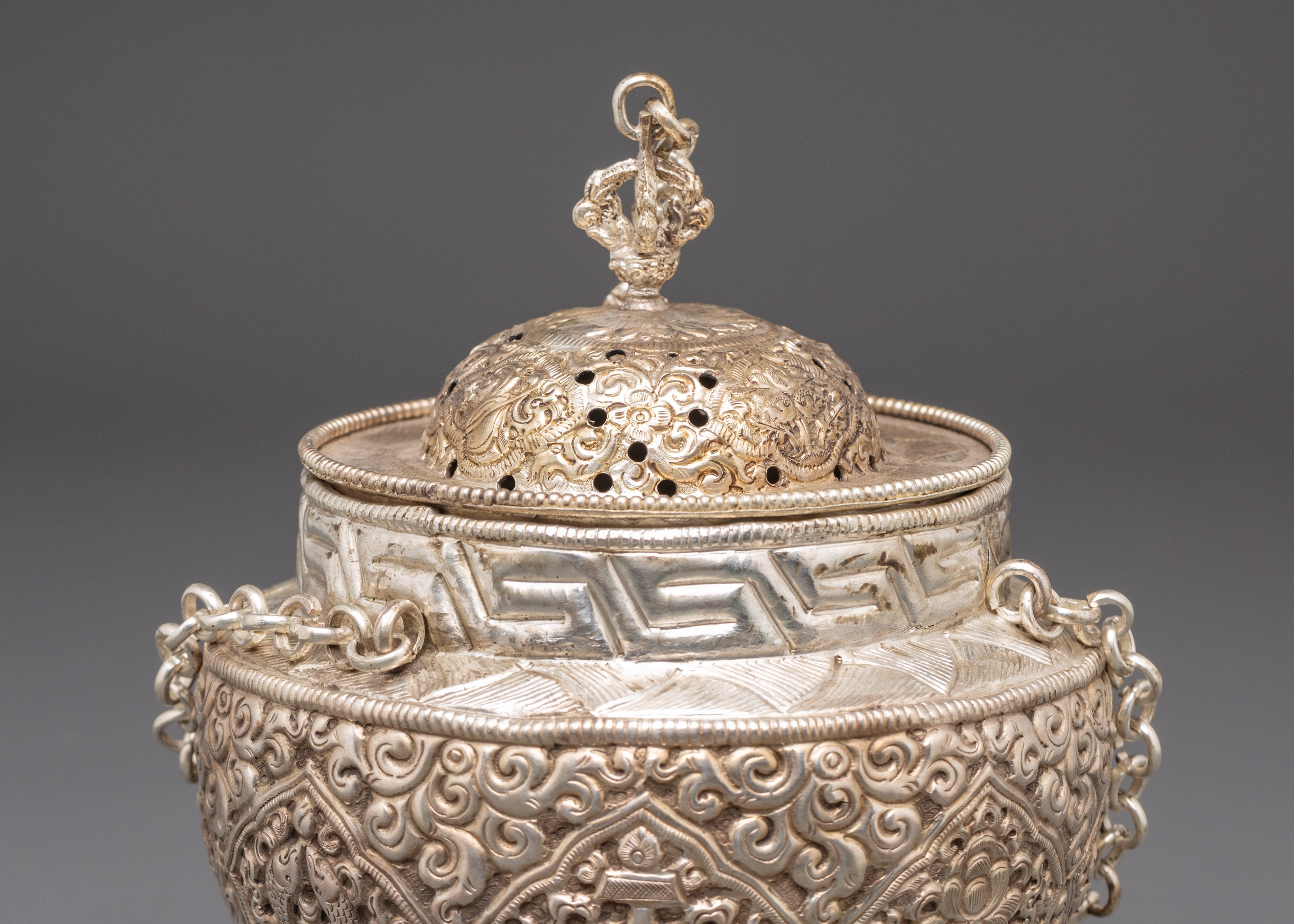 Copper Silver Plated-Incense Burner for Mindfulness & Rituals