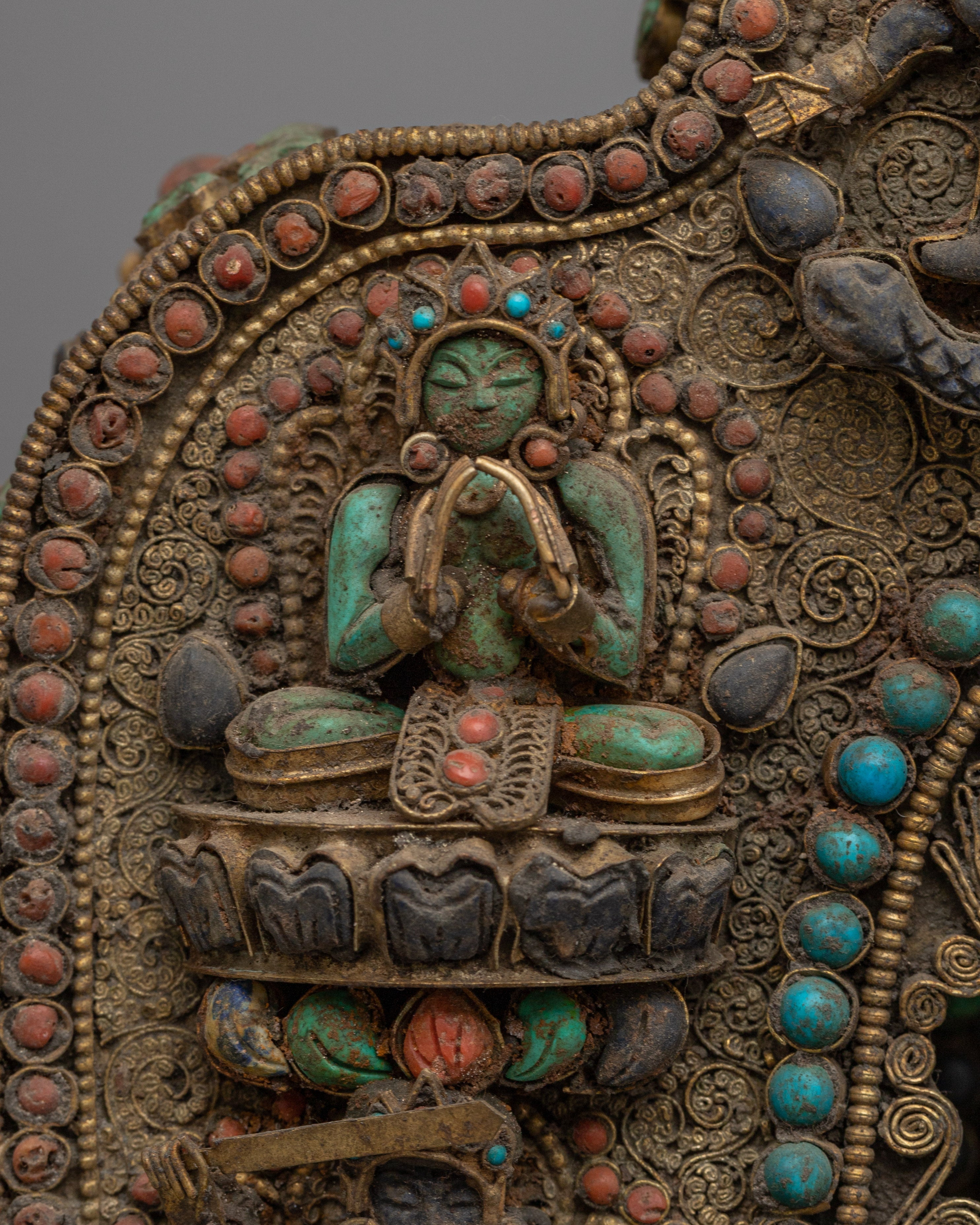 Green Tara Ghau Box | Spiritual Prayer Amulet
