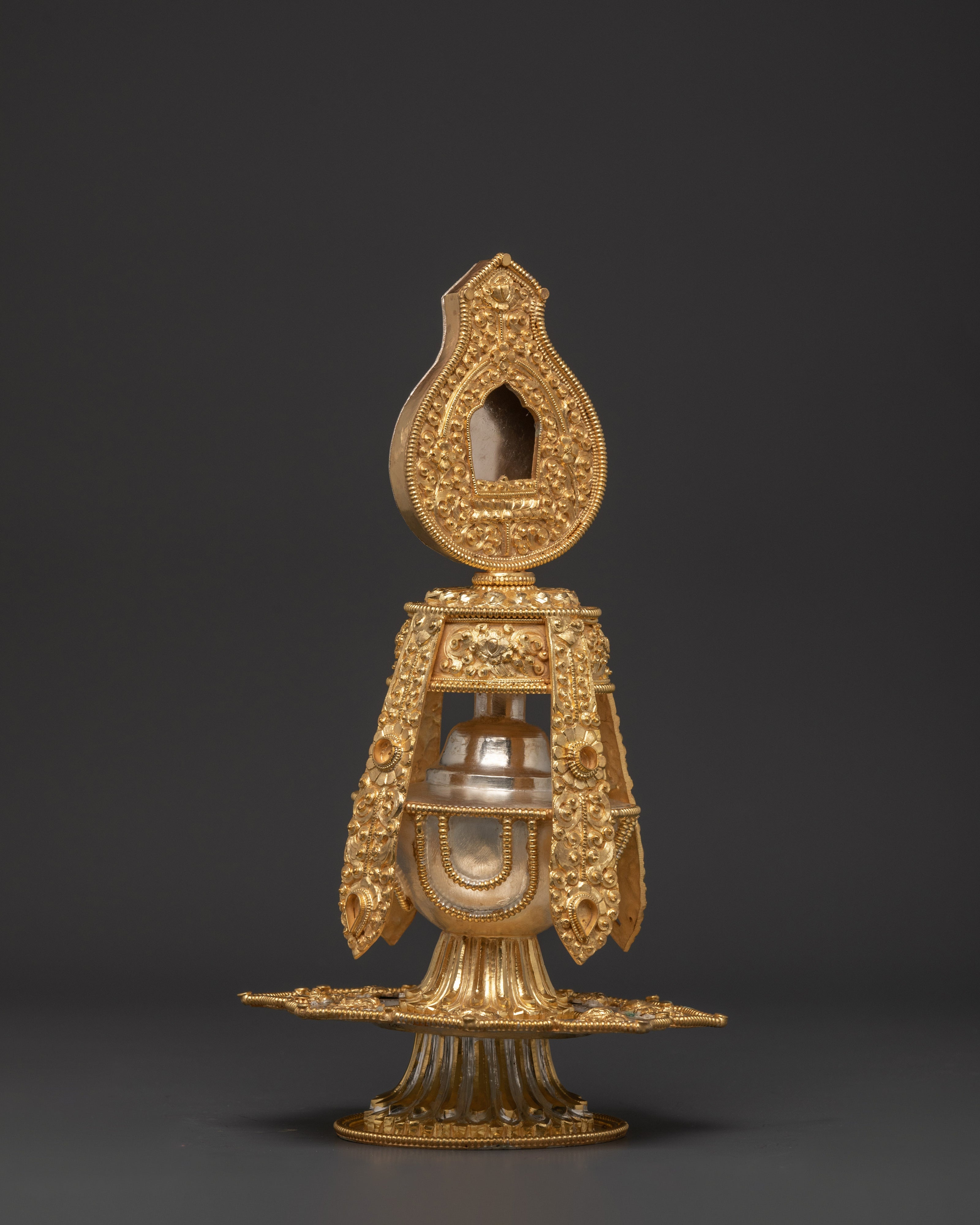 Traditional Copper Body Life Vase | Handcrafted Gold Plated Spiritual Vessel