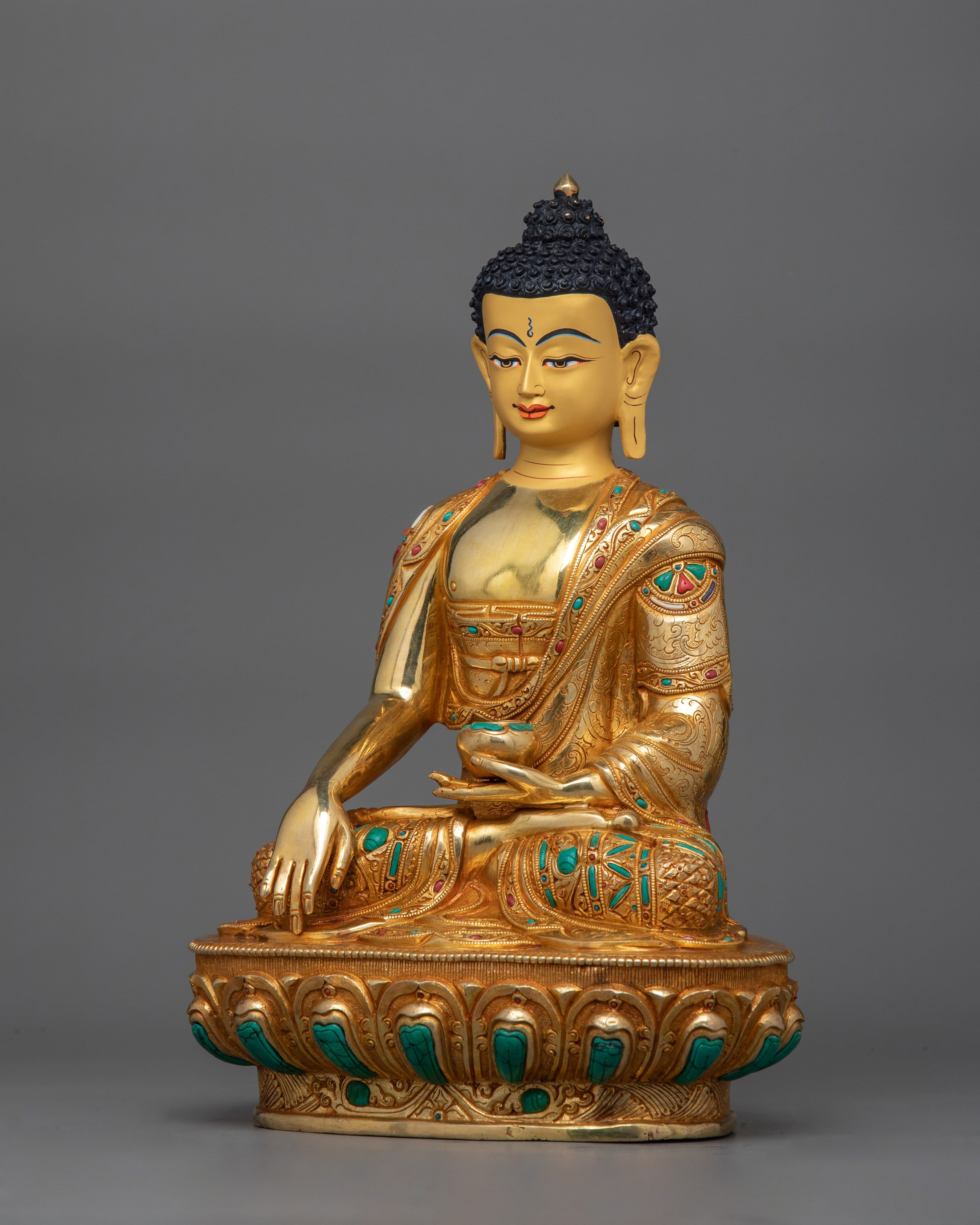 Shakyamuni Buddha Enlightened Dharma Teacher Statue | Profound Wisdom Figurine